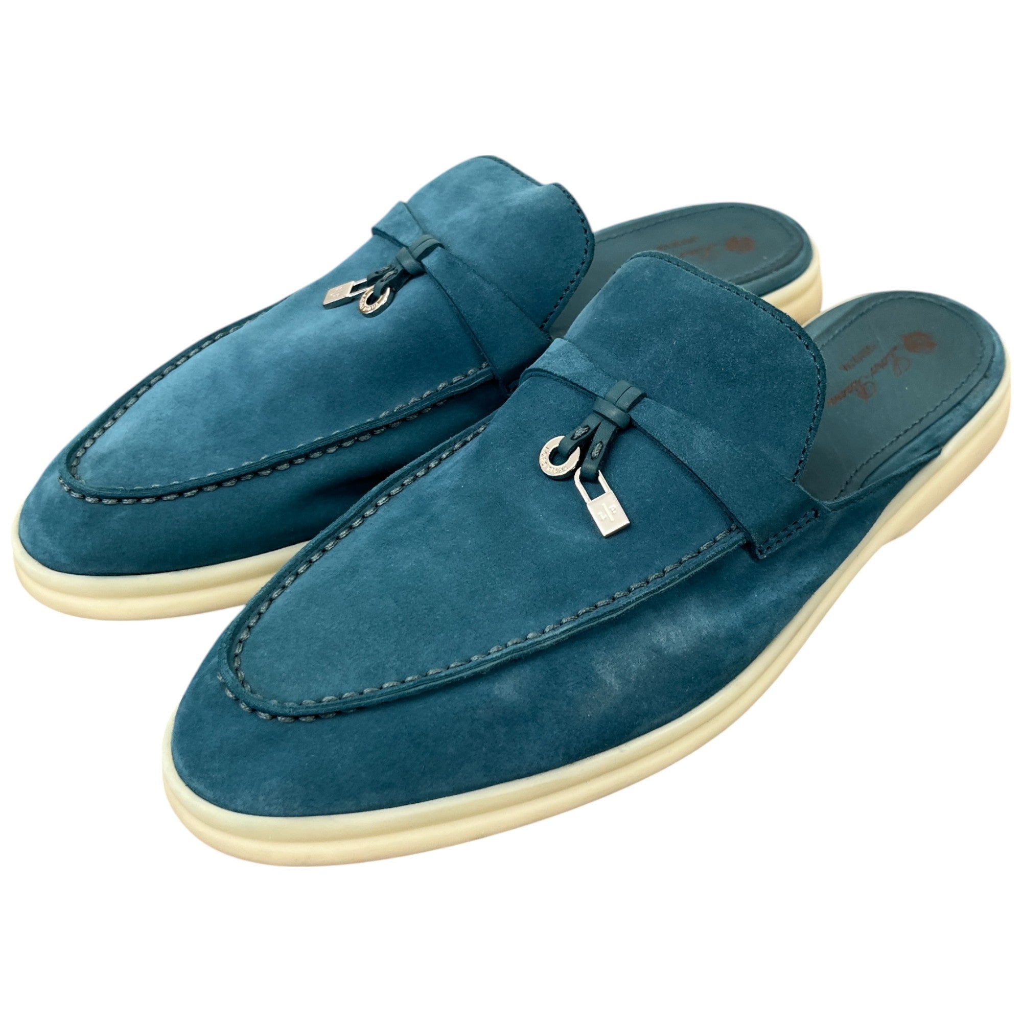 Women's Babouche Charms Summer Walk Loafers Blue Size EU 41 / UK 8