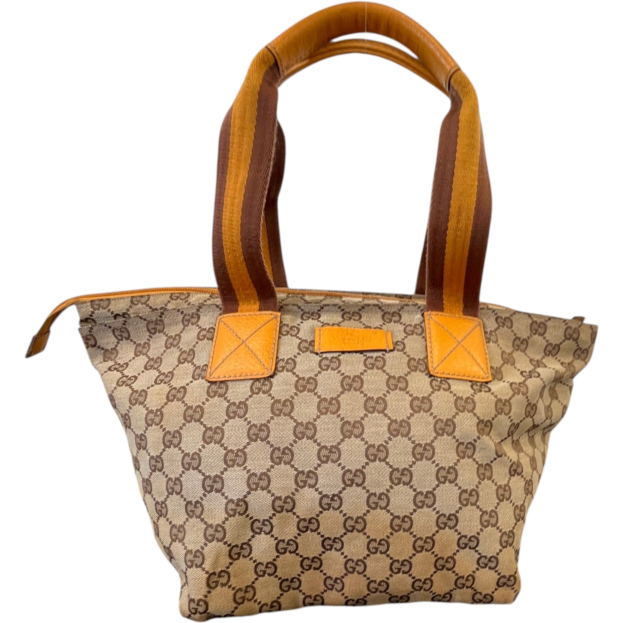 Women's Gg Canvas Web Tote Bag Beige