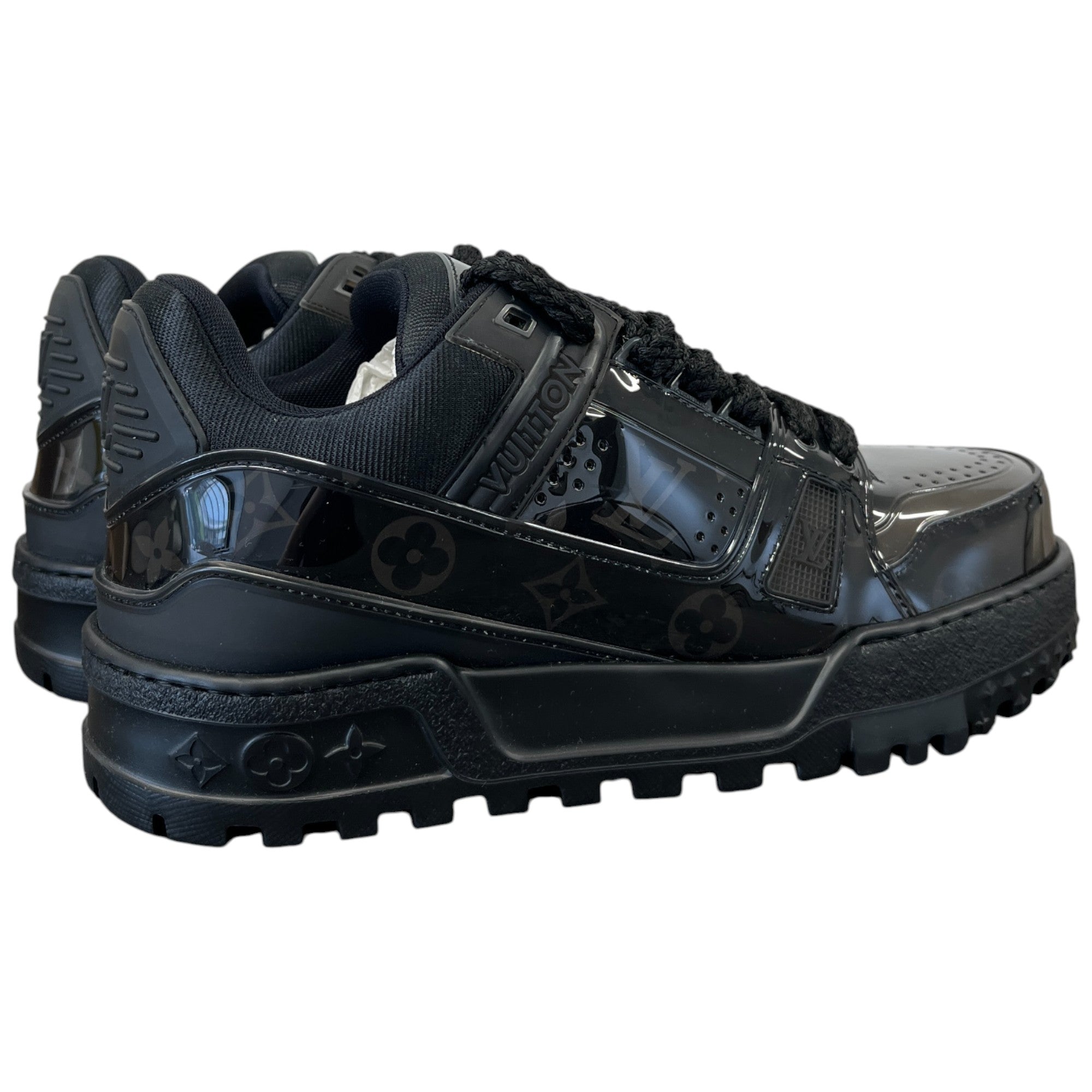 Men's Lv Maxi Low Trainers Black Size EU 41 / UK 7