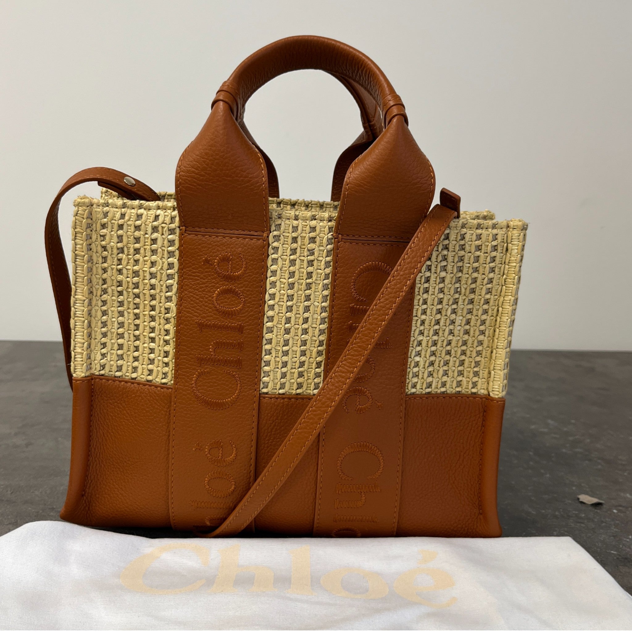 Women's Small Woody Tote Handbag Brown