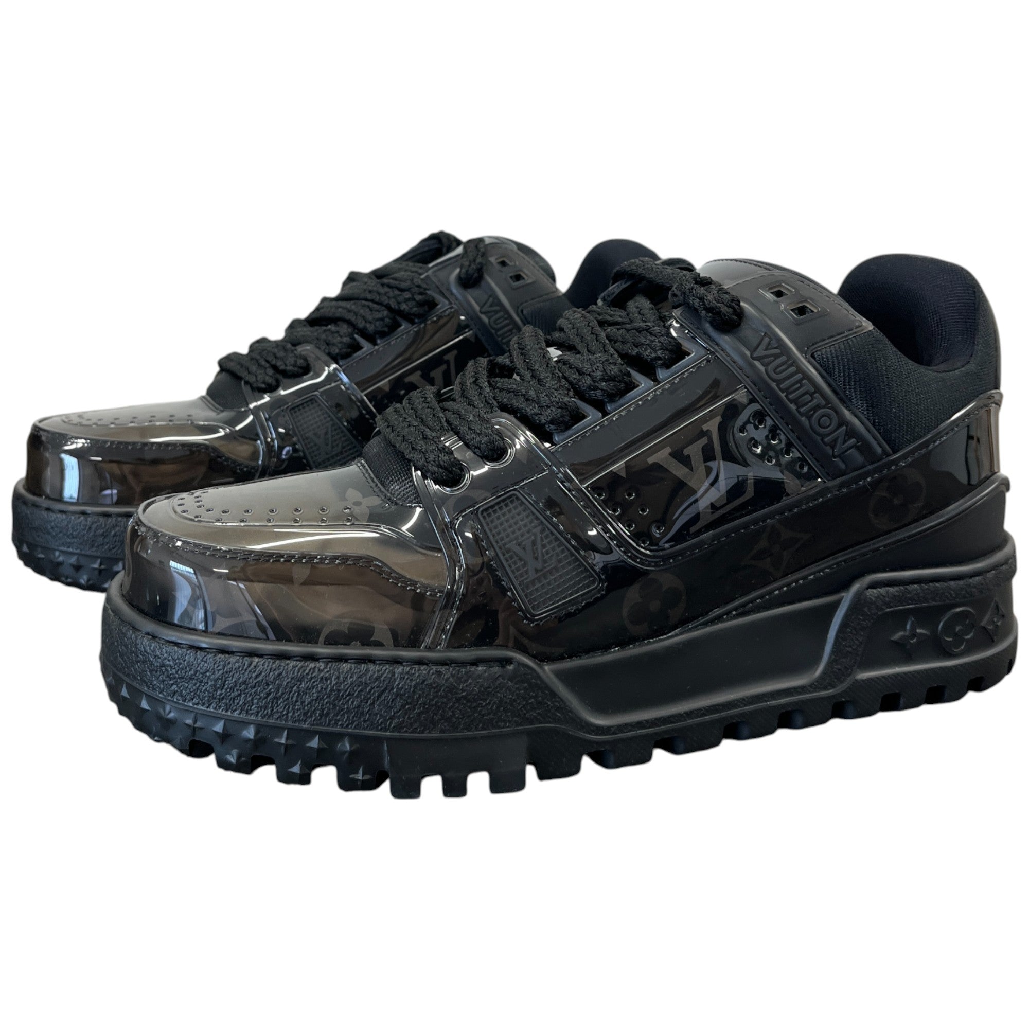 Men's Lv Maxi Low Trainers Black Size EU 41 / UK 7