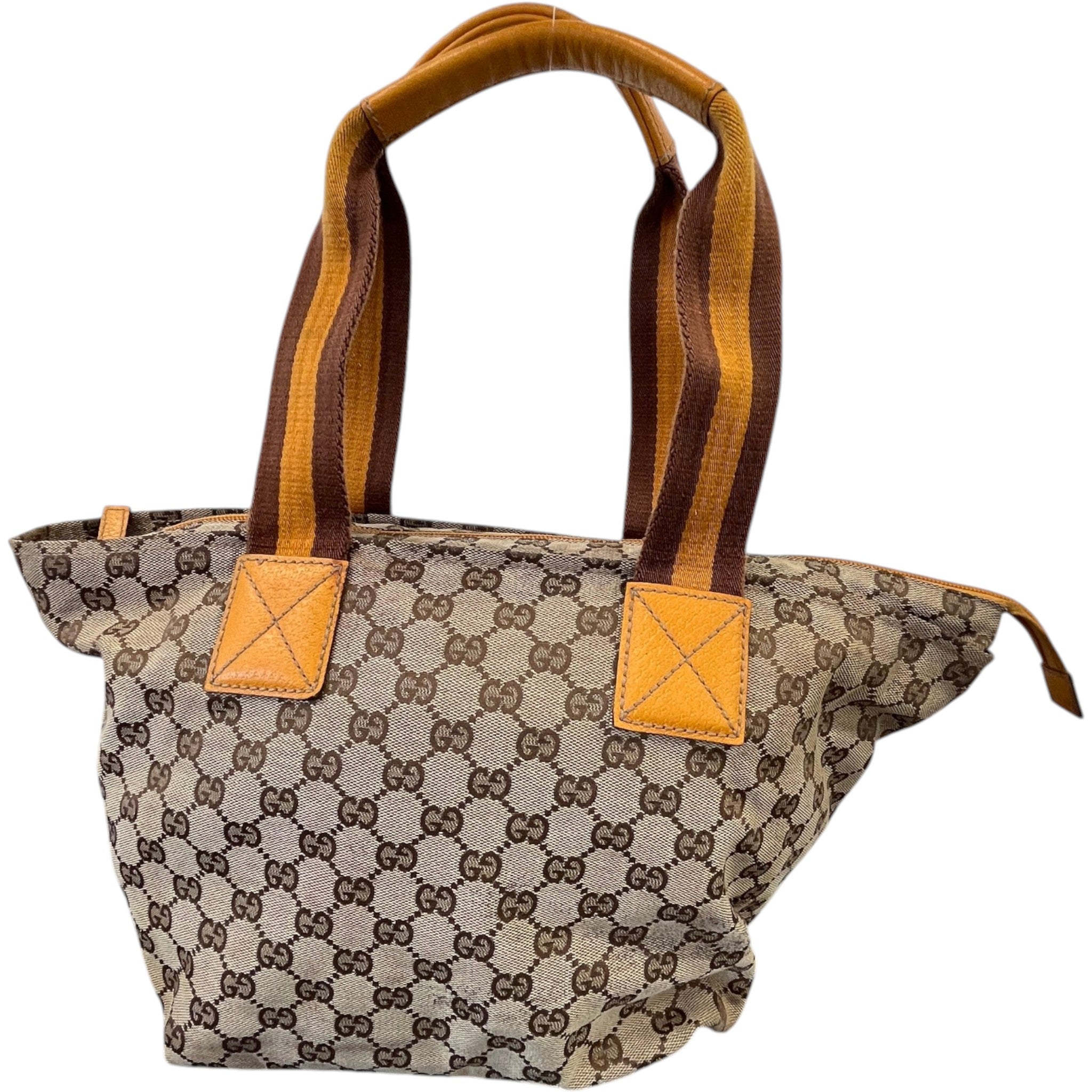 Women's Gg Canvas Web Tote Bag Beige