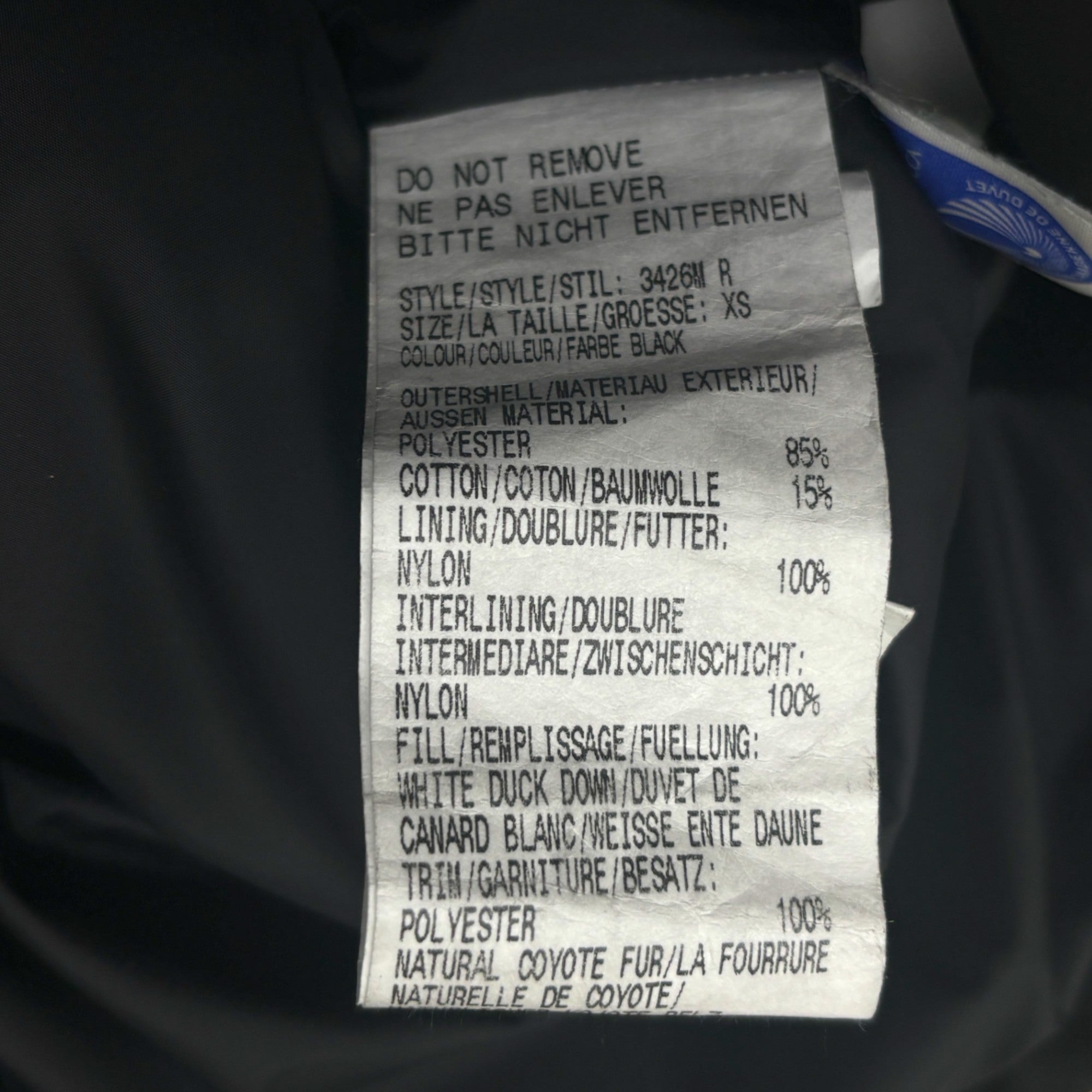 Men's Chateau Down Jacket Black Size XS