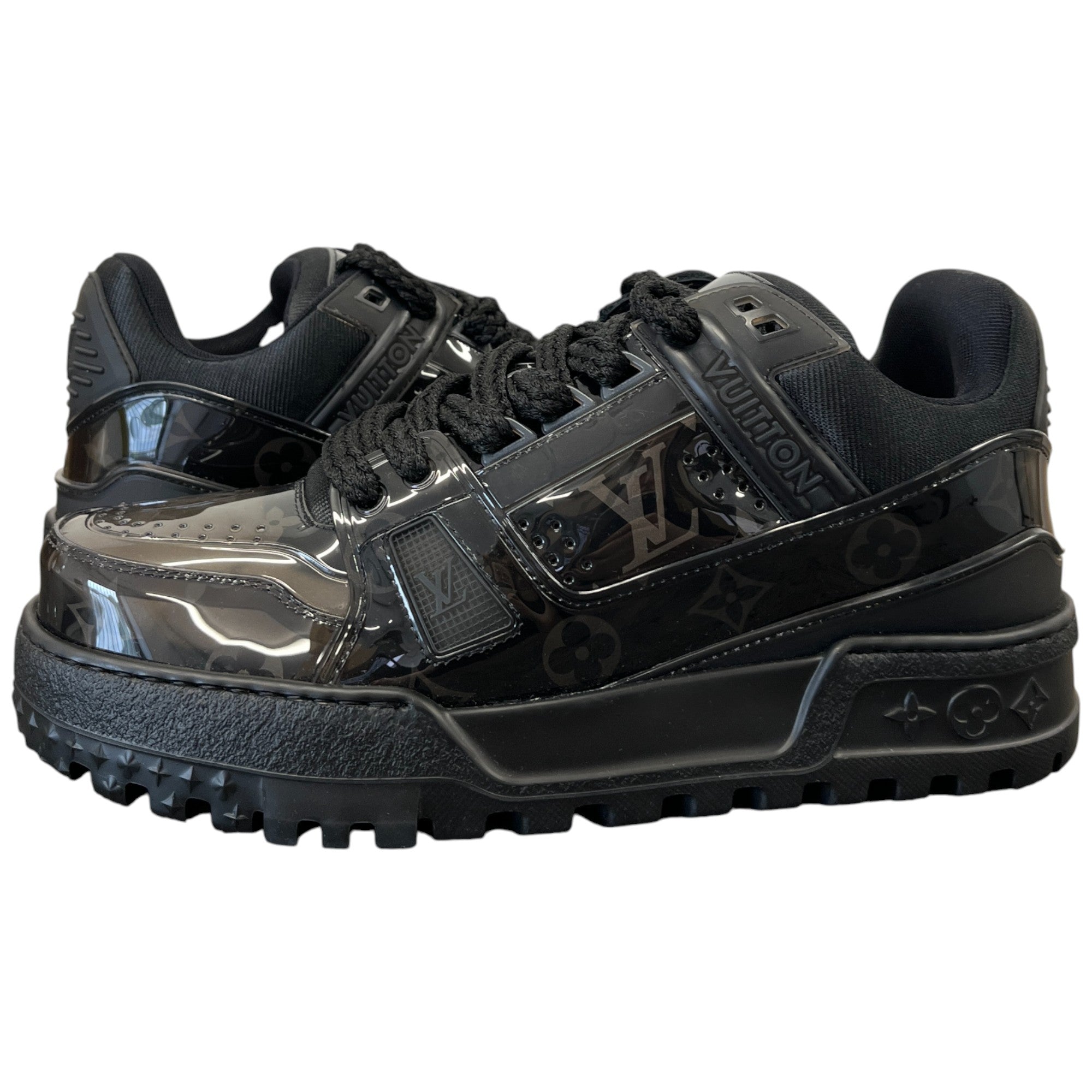 Men's Lv Maxi Low Trainers Black Size EU 41 / UK 7