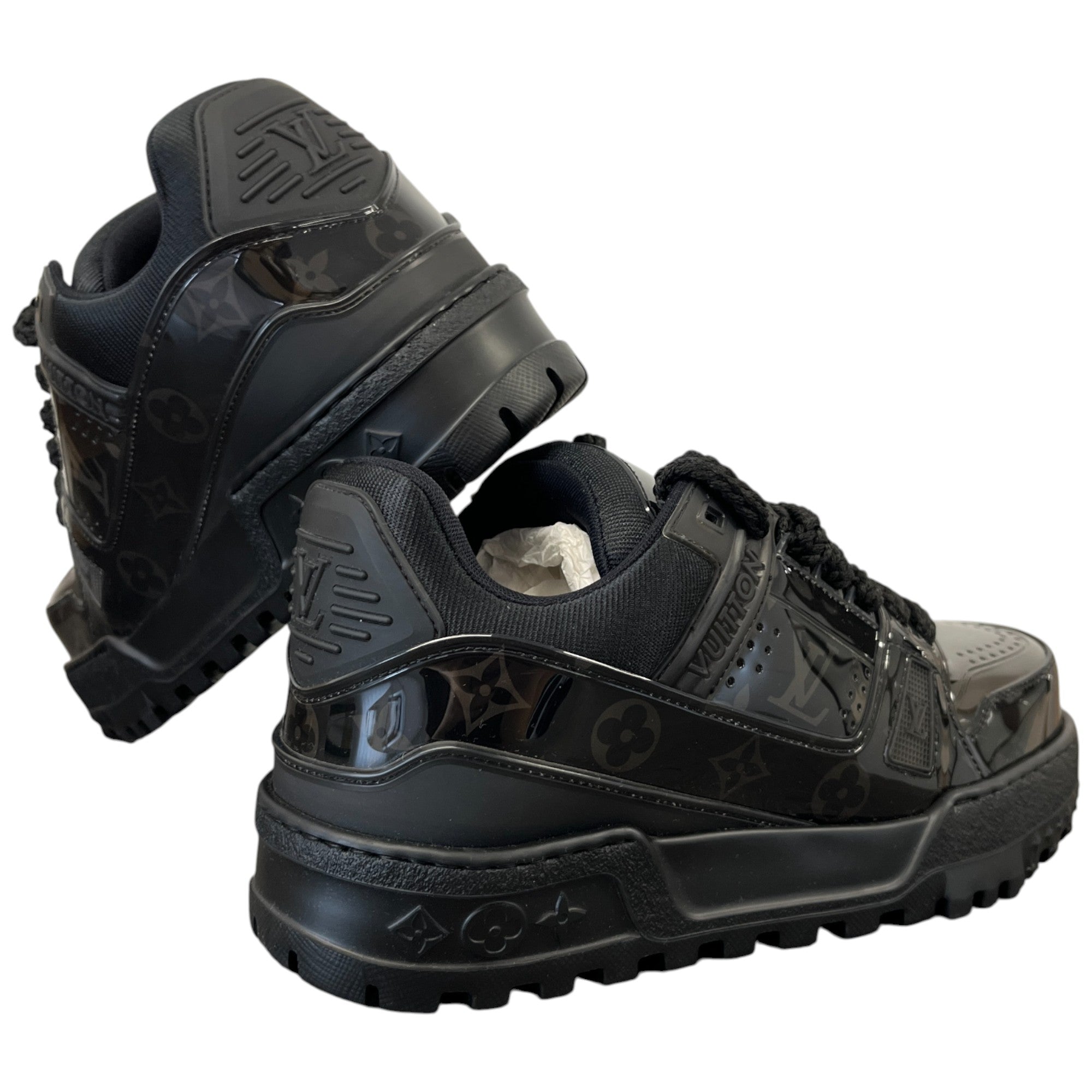 Men's Lv Maxi Low Trainers Black Size EU 41 / UK 7