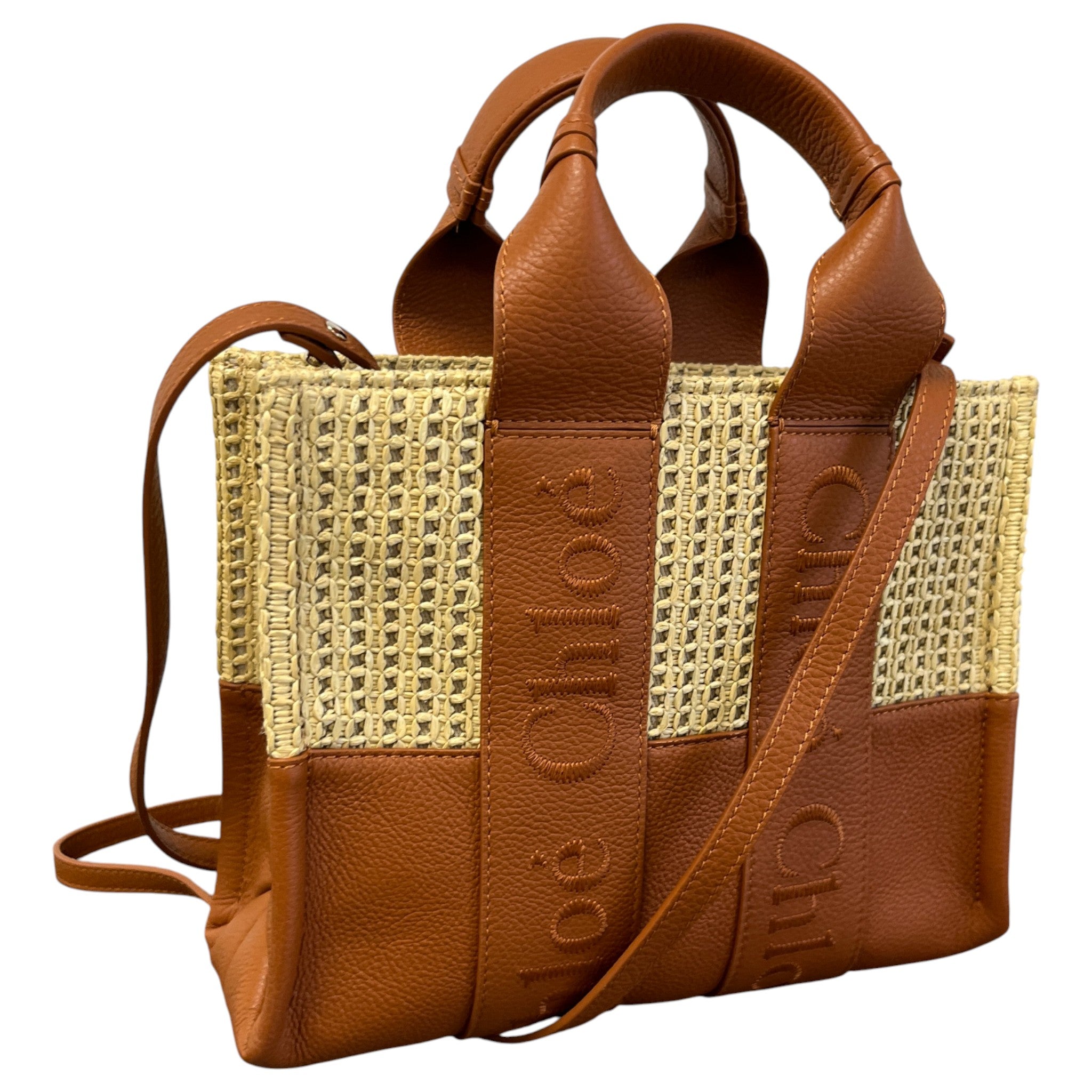 Women's Small Woody Tote Handbag Brown