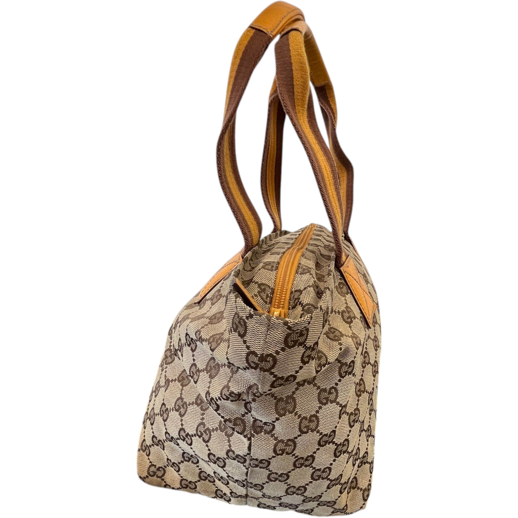 Women's Gg Canvas Web Tote Bag Beige