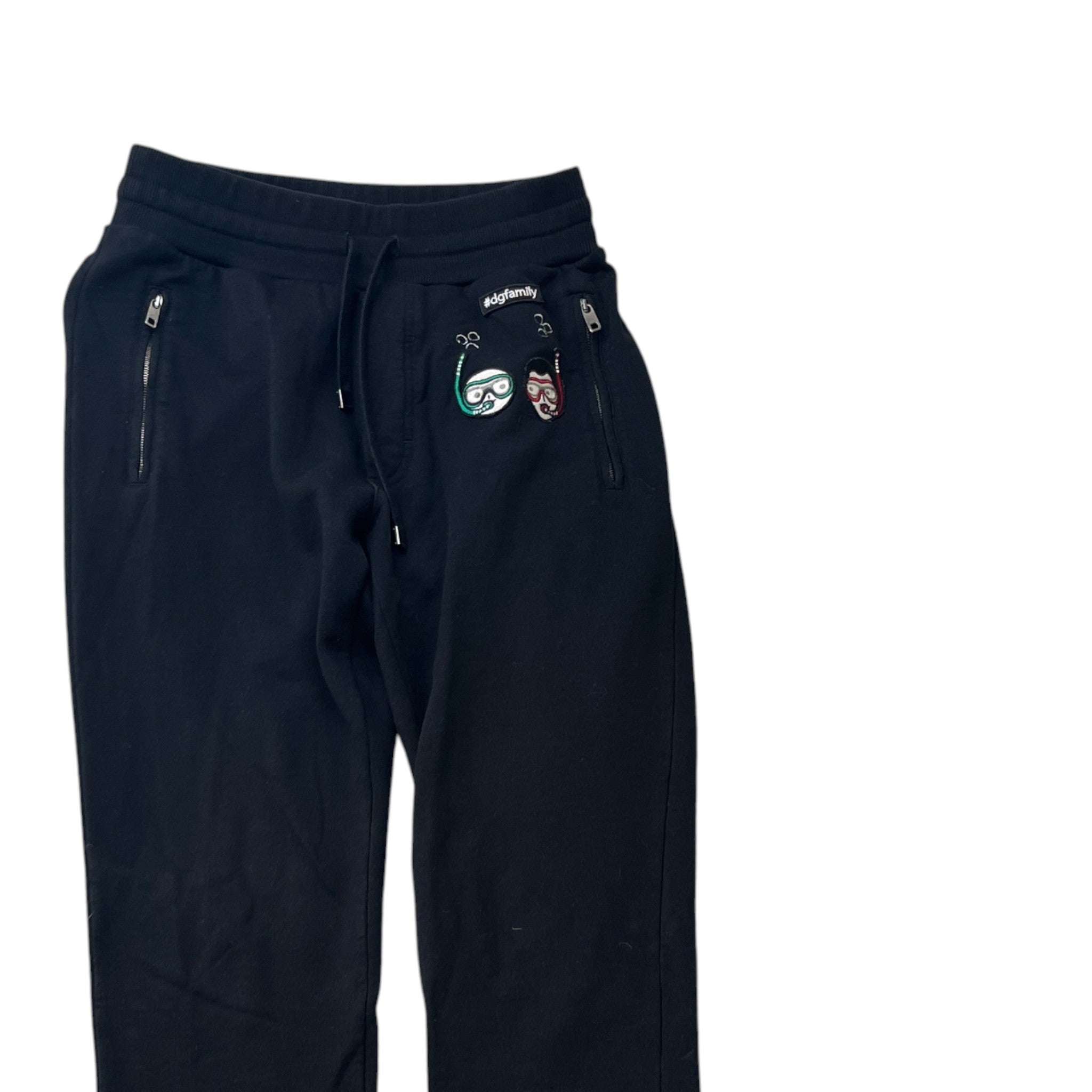 Men's Embroidered Logo Joggers Black Size IT 44 / UK 28