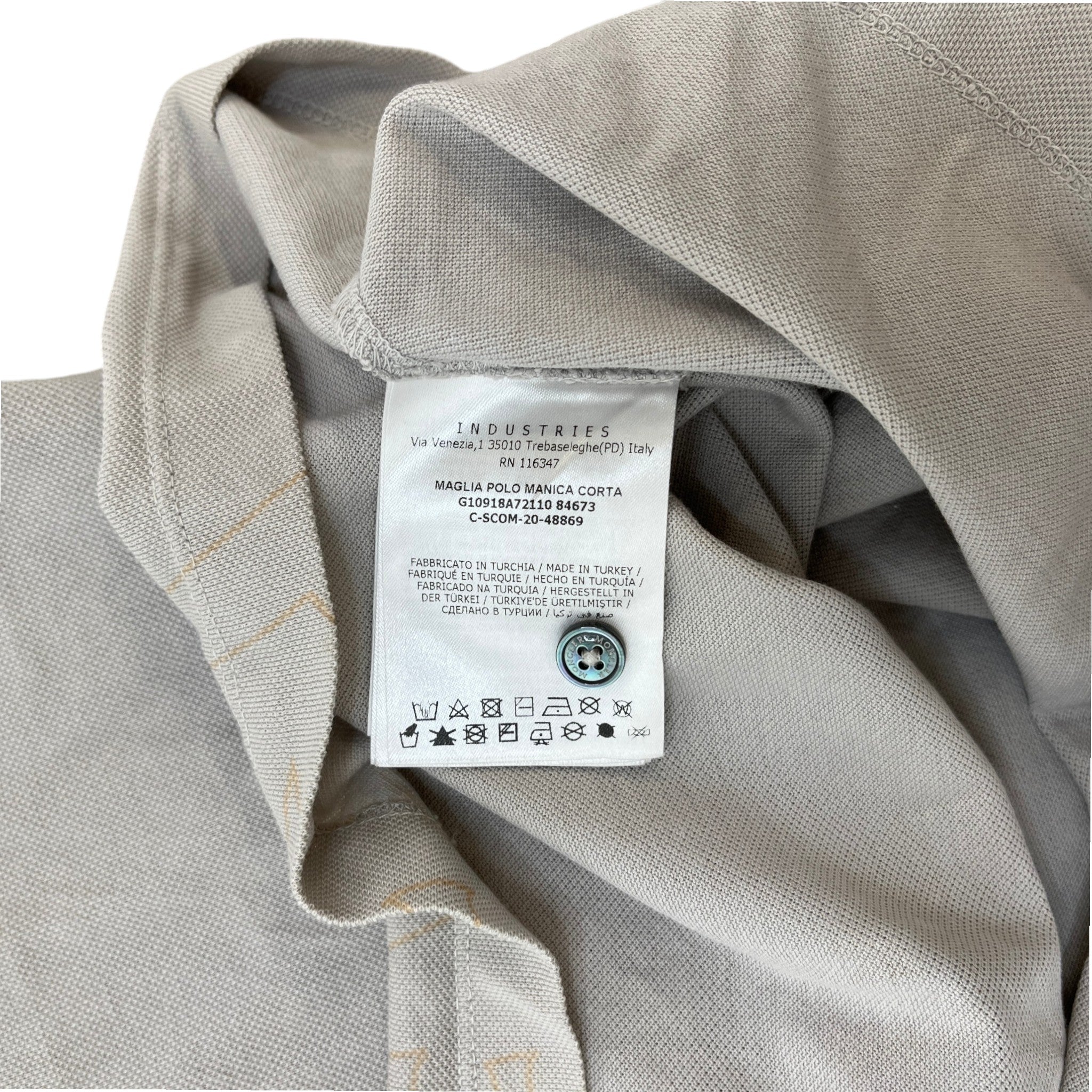 Men's Maglia Polo Shirt Grey Size M