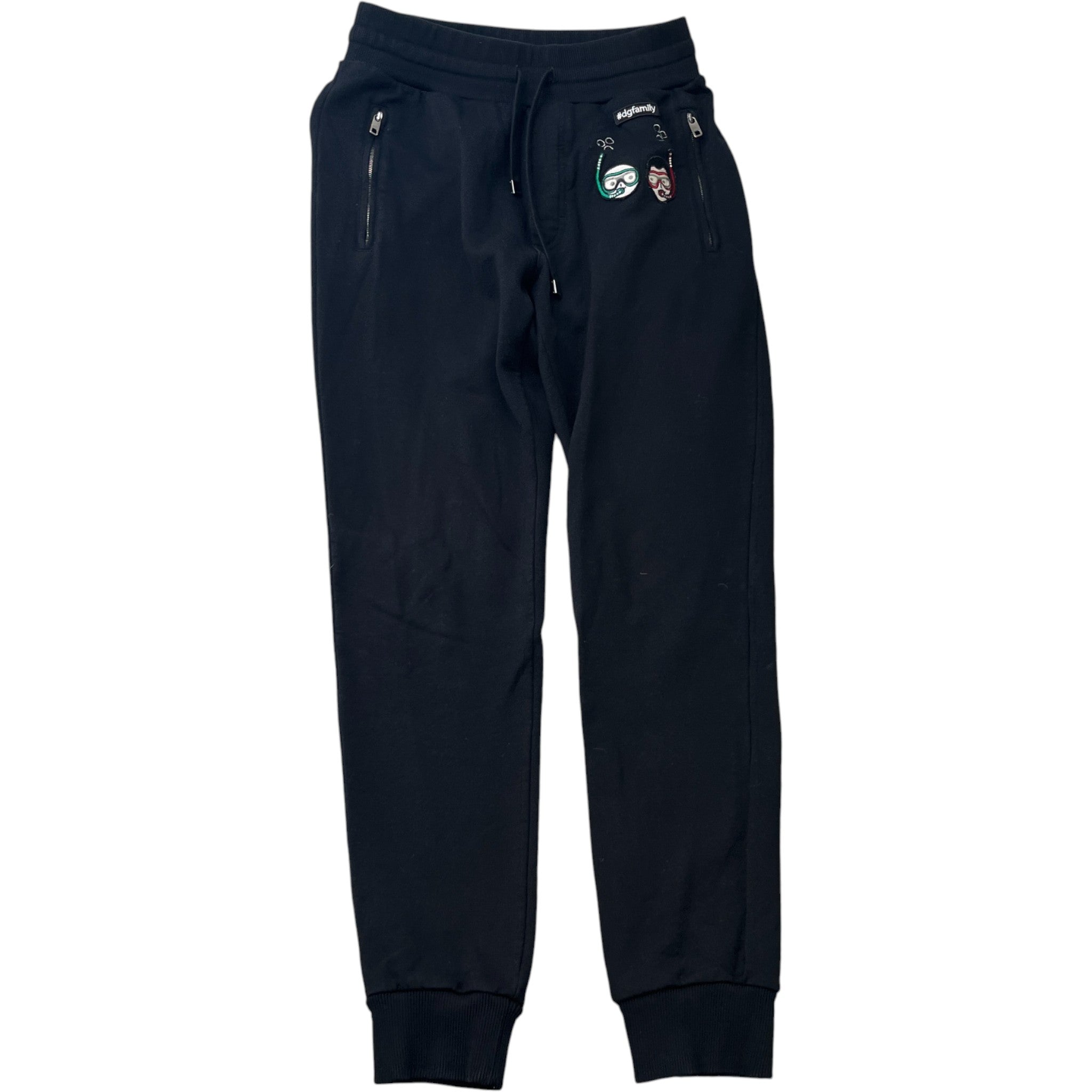 Men's Embroidered Logo Joggers Black Size IT 44 / UK 28