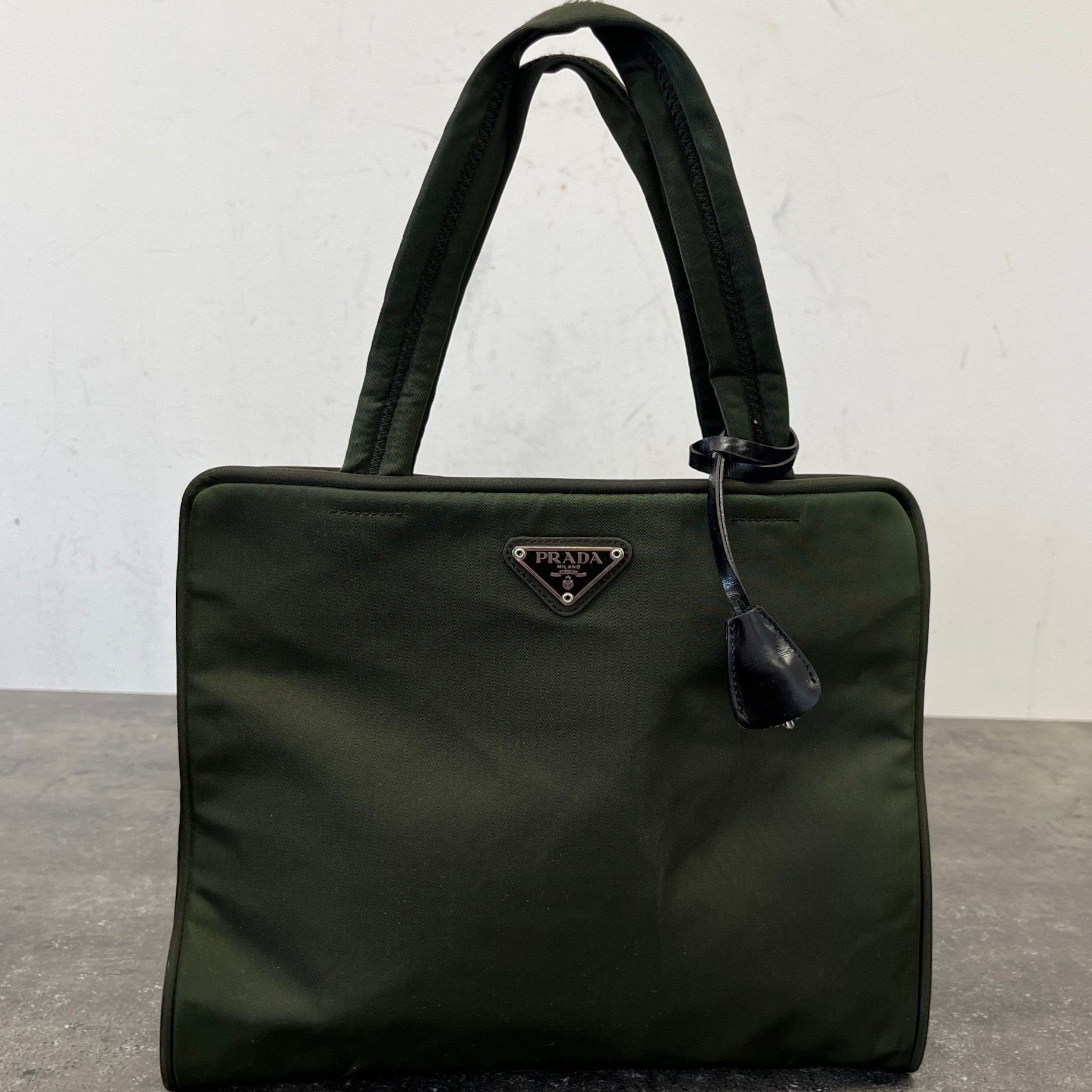 Women's Re-Nylon Plaque Logo Bag Khaki