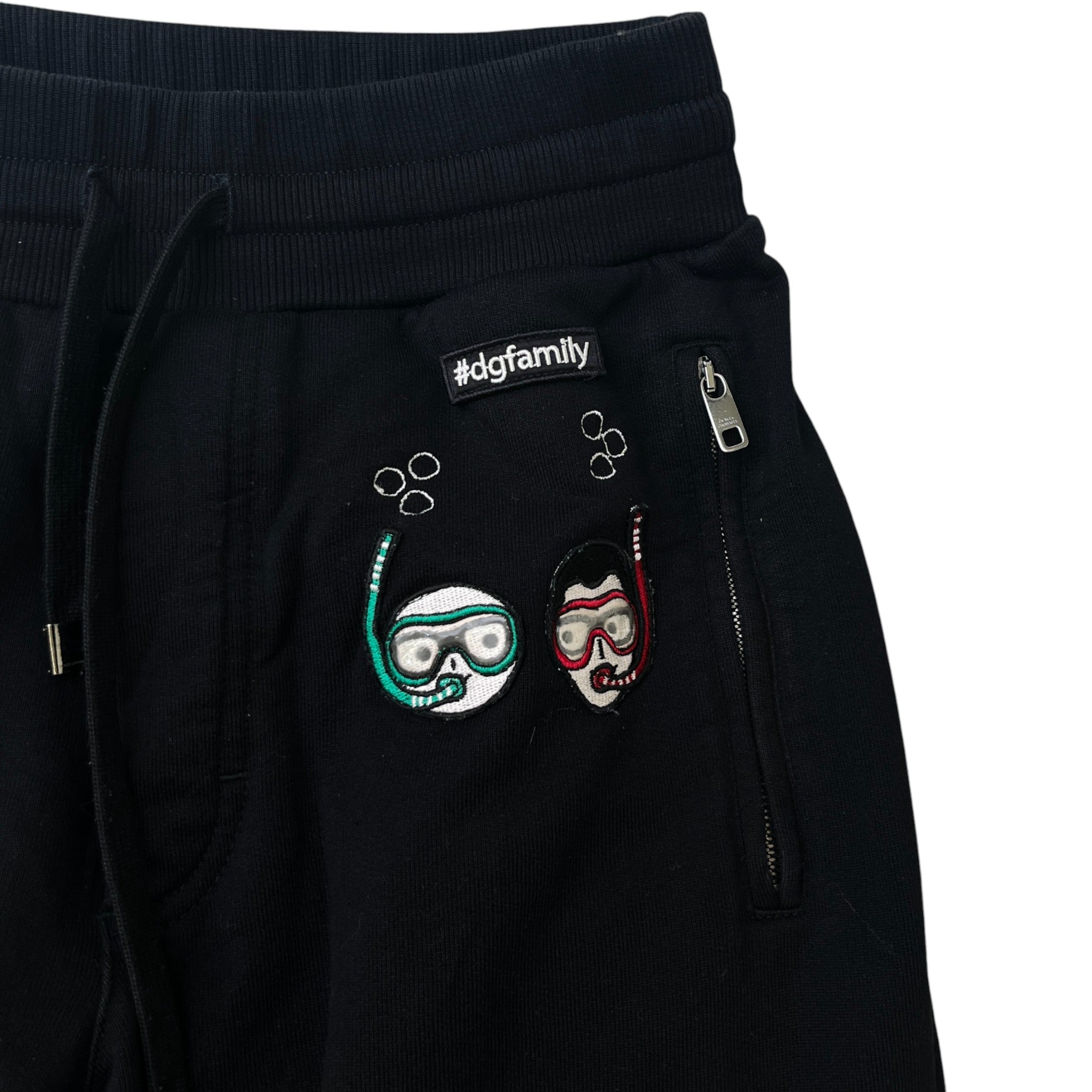 Men's Embroidered Logo Joggers Black Size IT 44 / UK 28