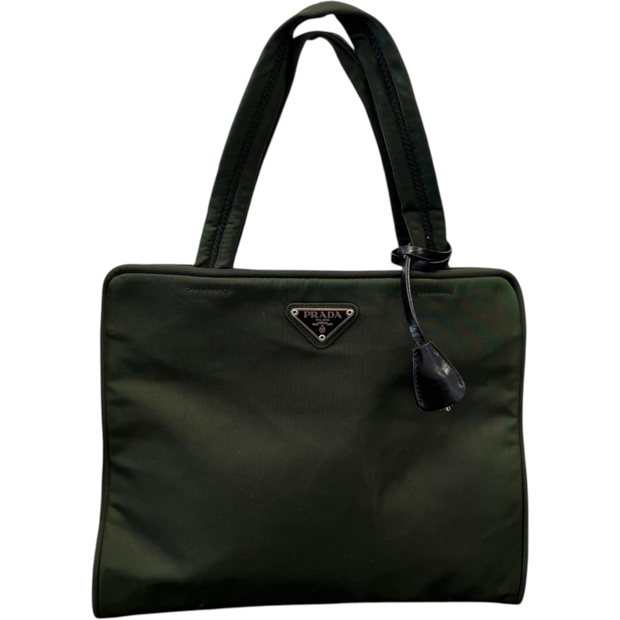 Women's Re-Nylon Plaque Logo Bag Khaki