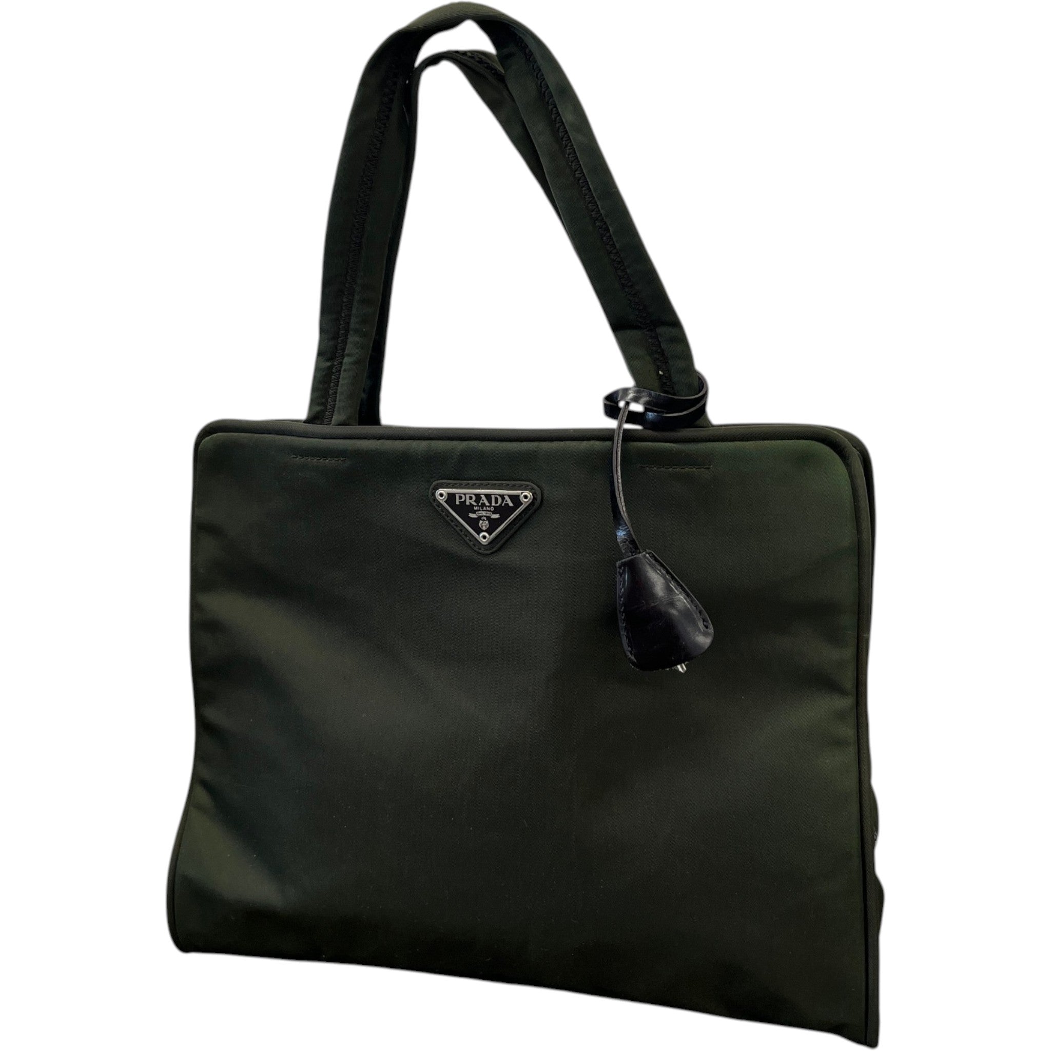 Women's Re-Nylon Plaque Logo Bag Khaki