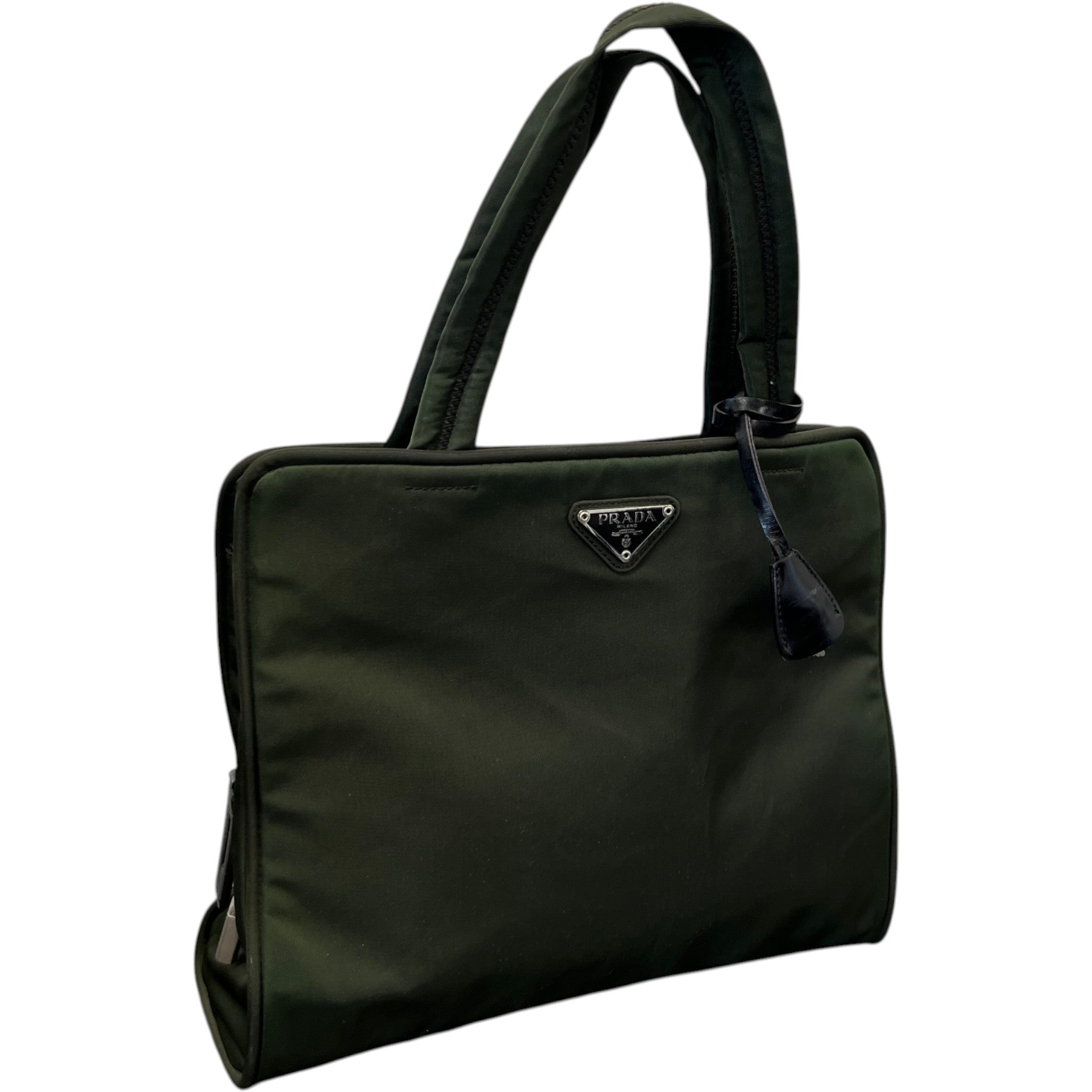 Women's Re-Nylon Plaque Logo Bag Khaki
