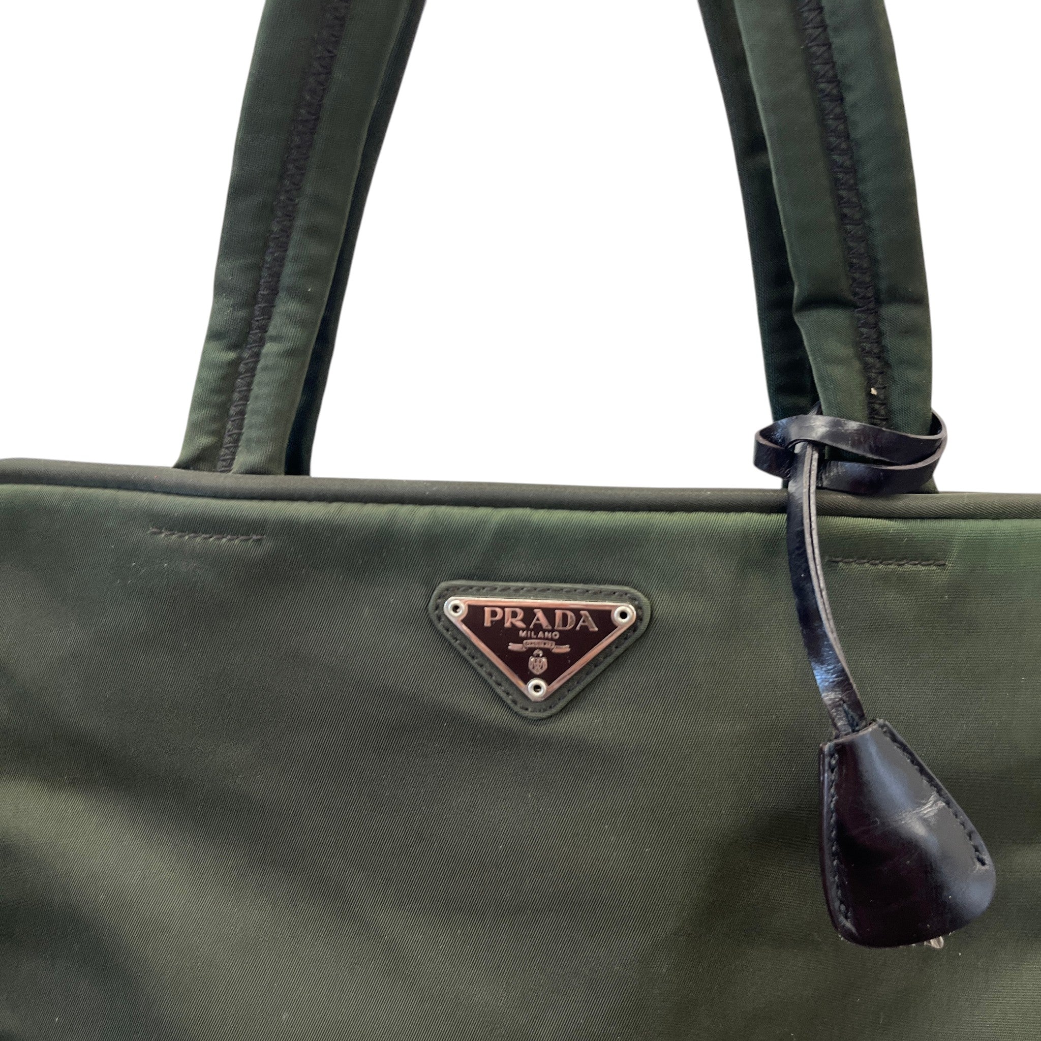 Women's Re-Nylon Plaque Logo Bag Khaki