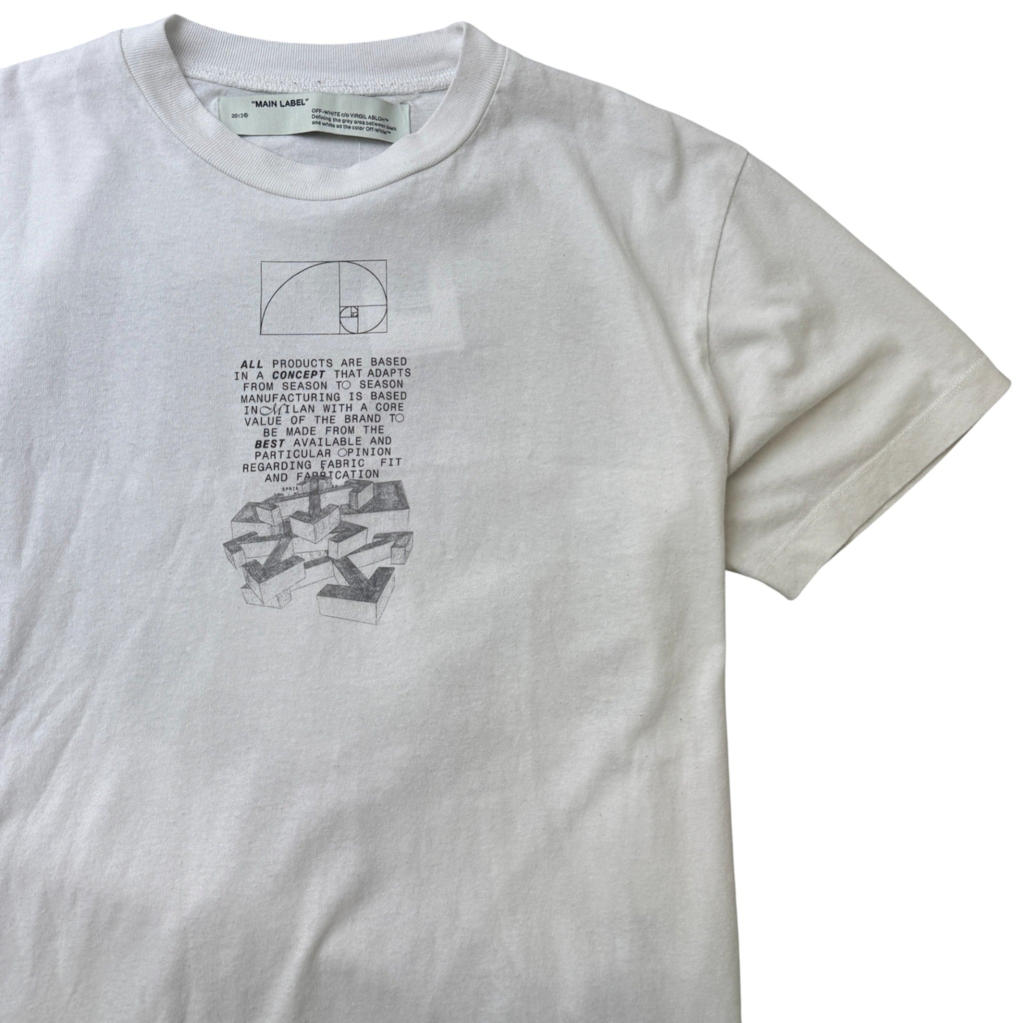 Men's Dripping Arrows T-Shirt White Size XXS