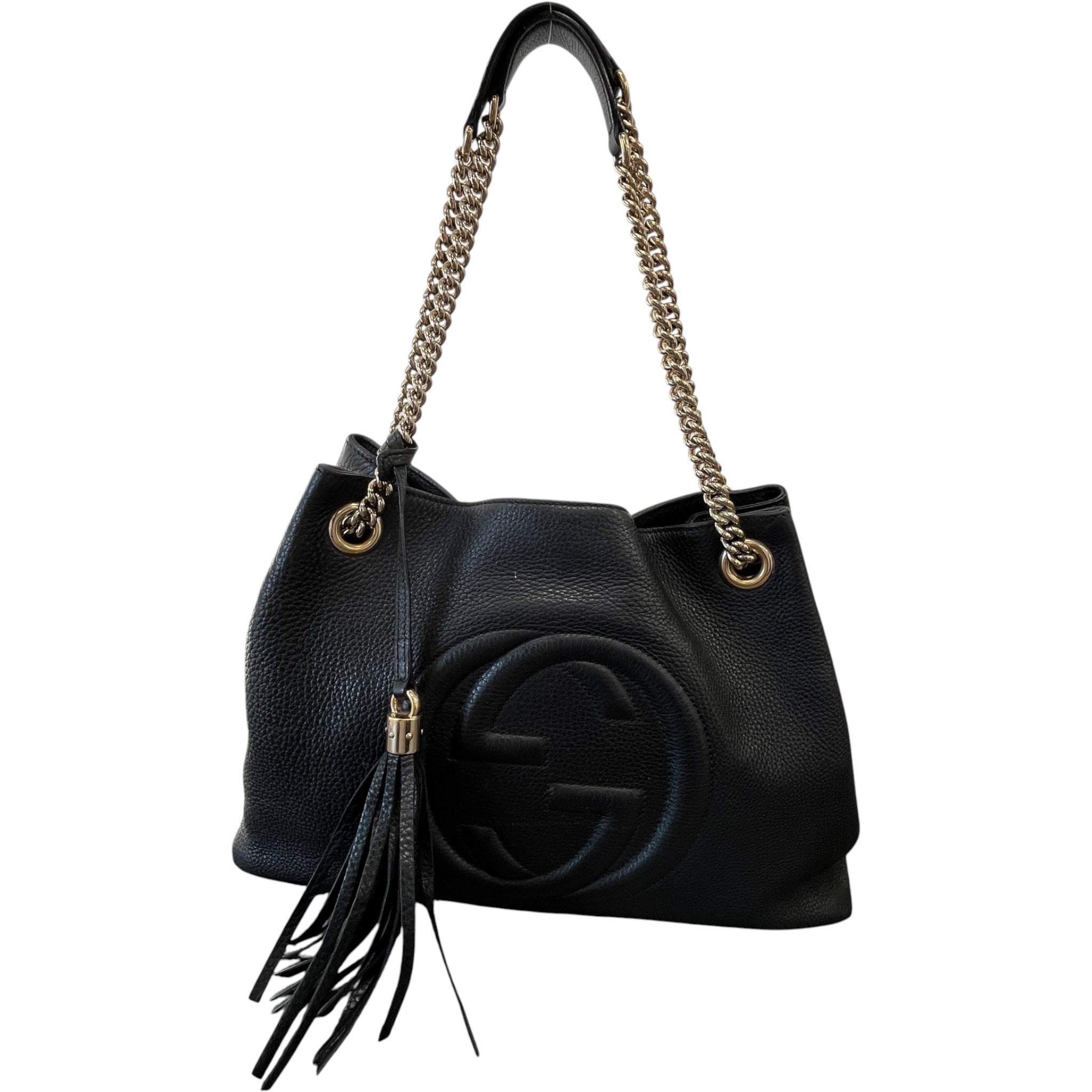 Women's Soho Chain Tote Handbag Black