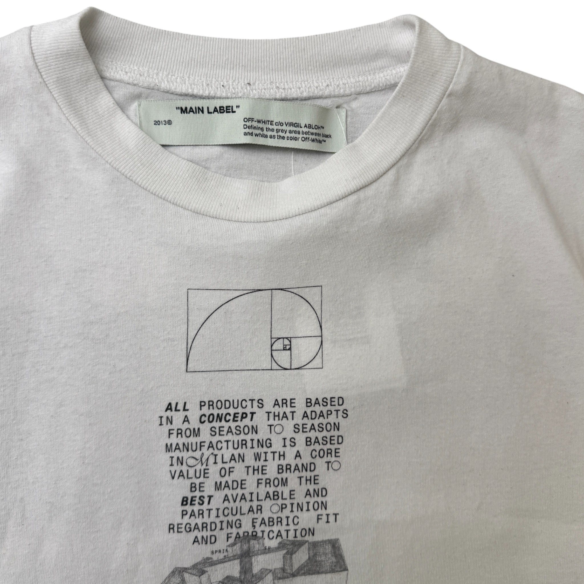 Men's Dripping Arrows T-Shirt White Size XXS