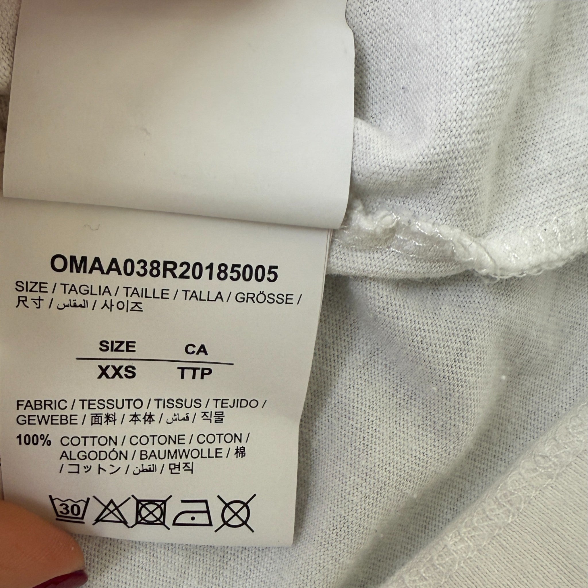 Men's Dripping Arrows T-Shirt White Size XXS