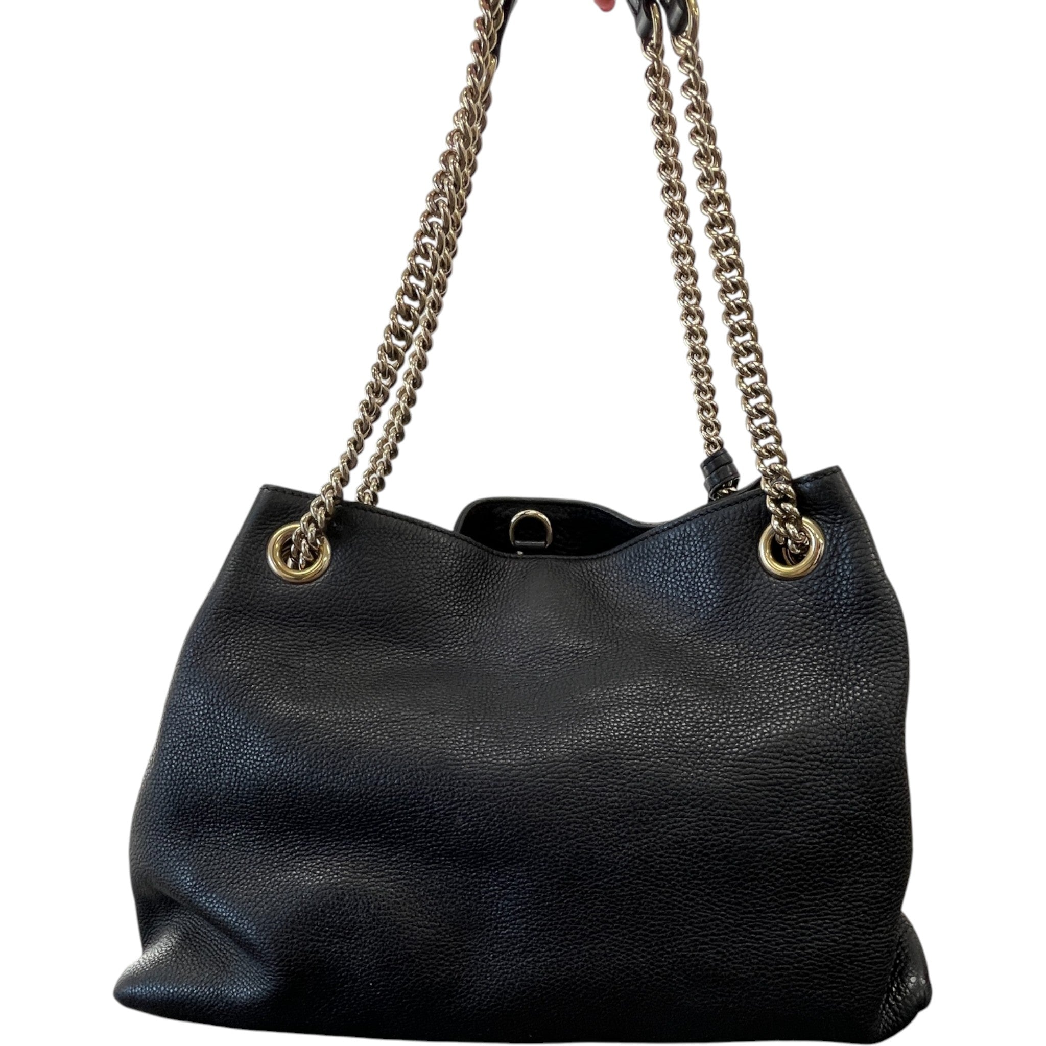 Women's Soho Chain Tote Handbag Black