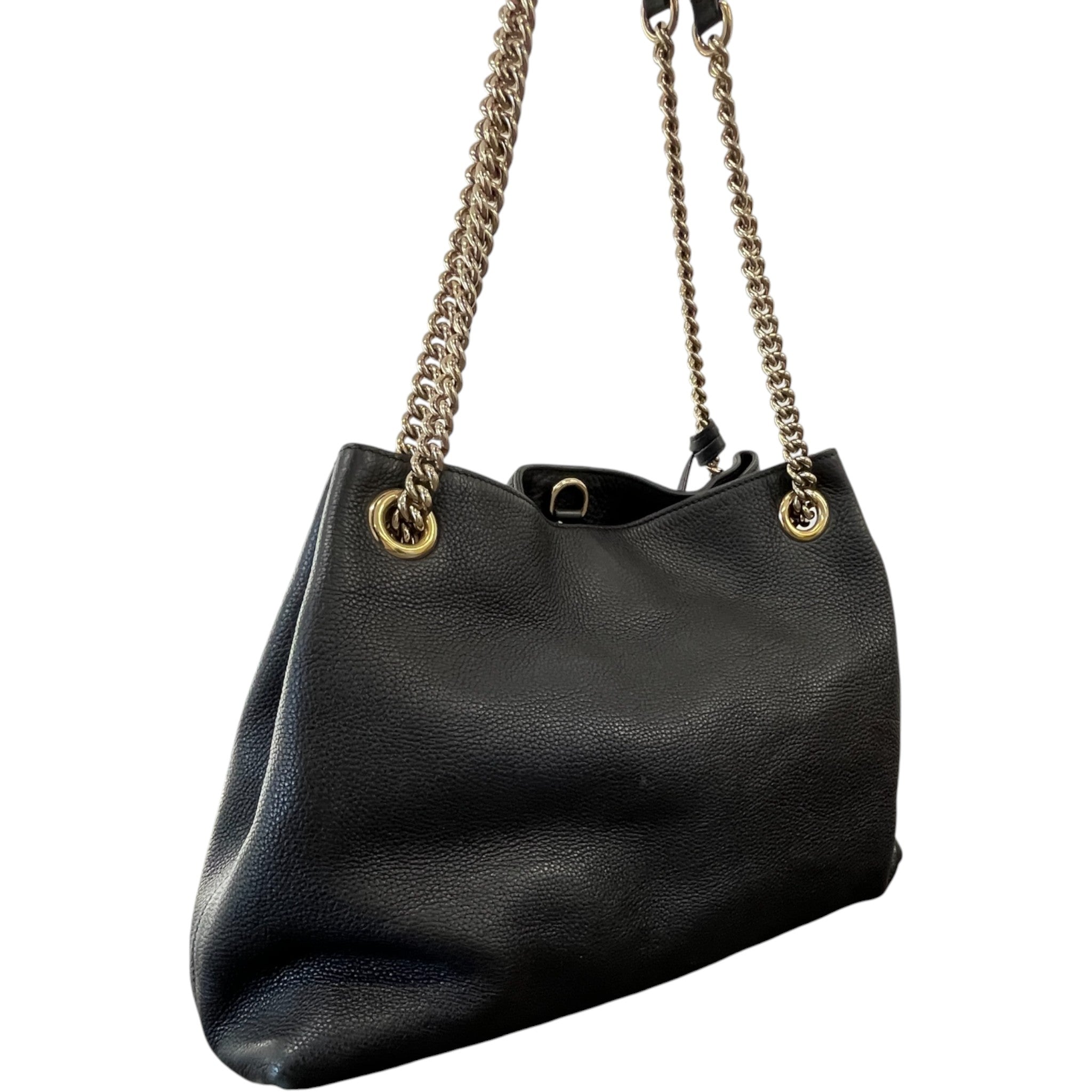 Women's Soho Chain Tote Handbag Black