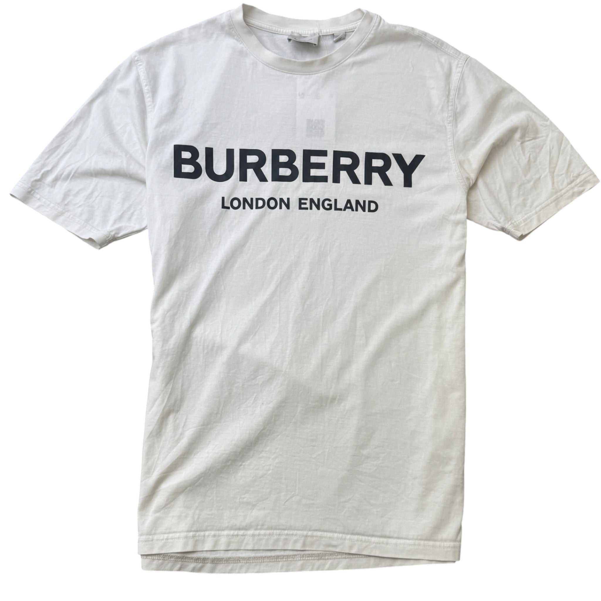 Men's Logo Print T-Shirt White Size XS