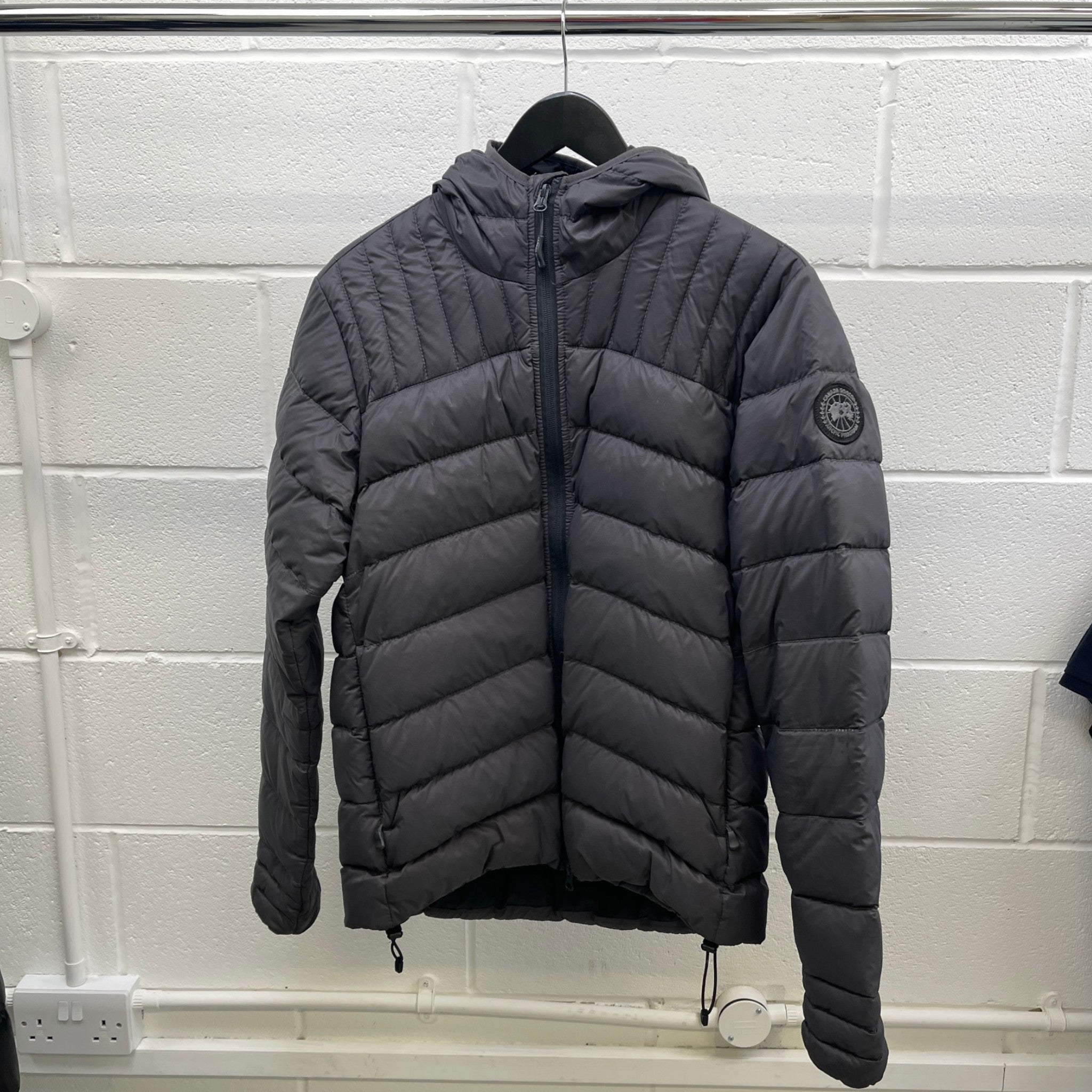 Men's Brookvale Hoody Down Jacket Grey Size M
