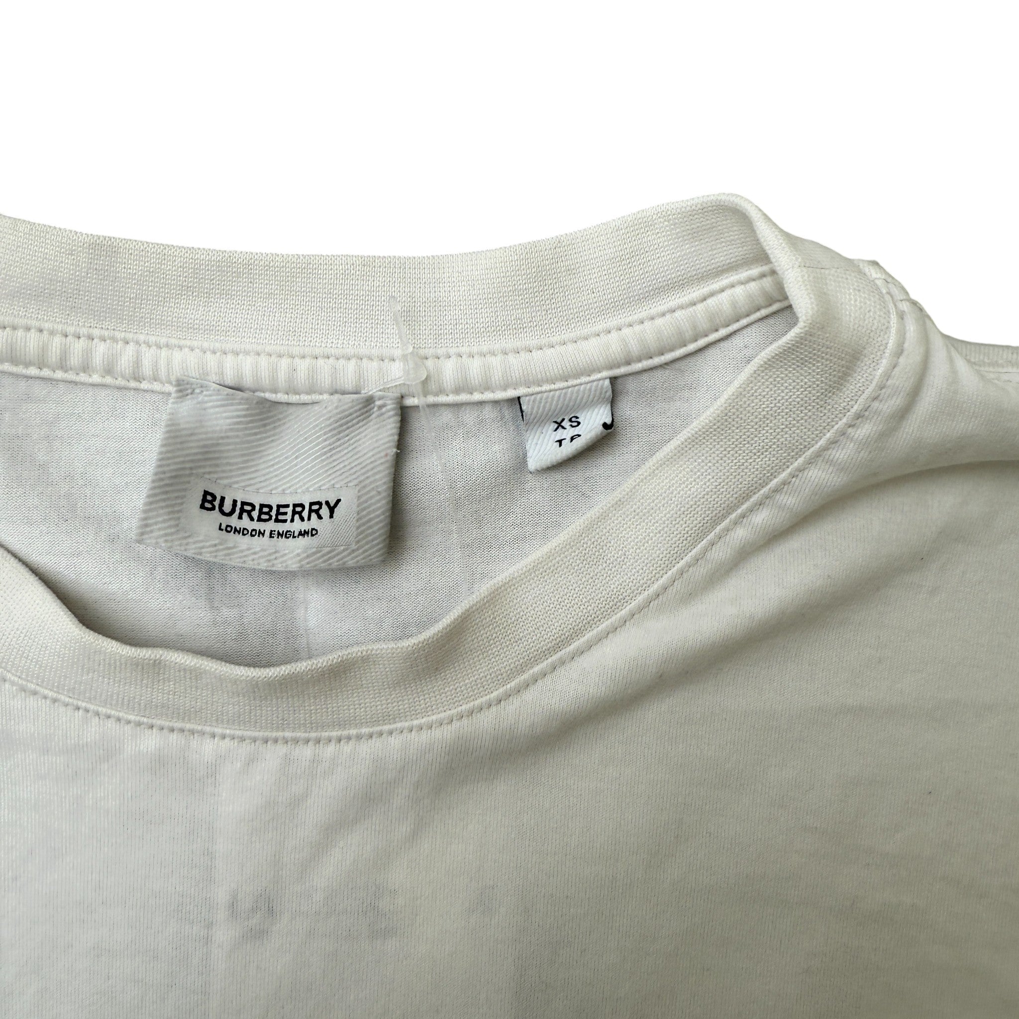 Men's Logo Print T-Shirt White Size XS