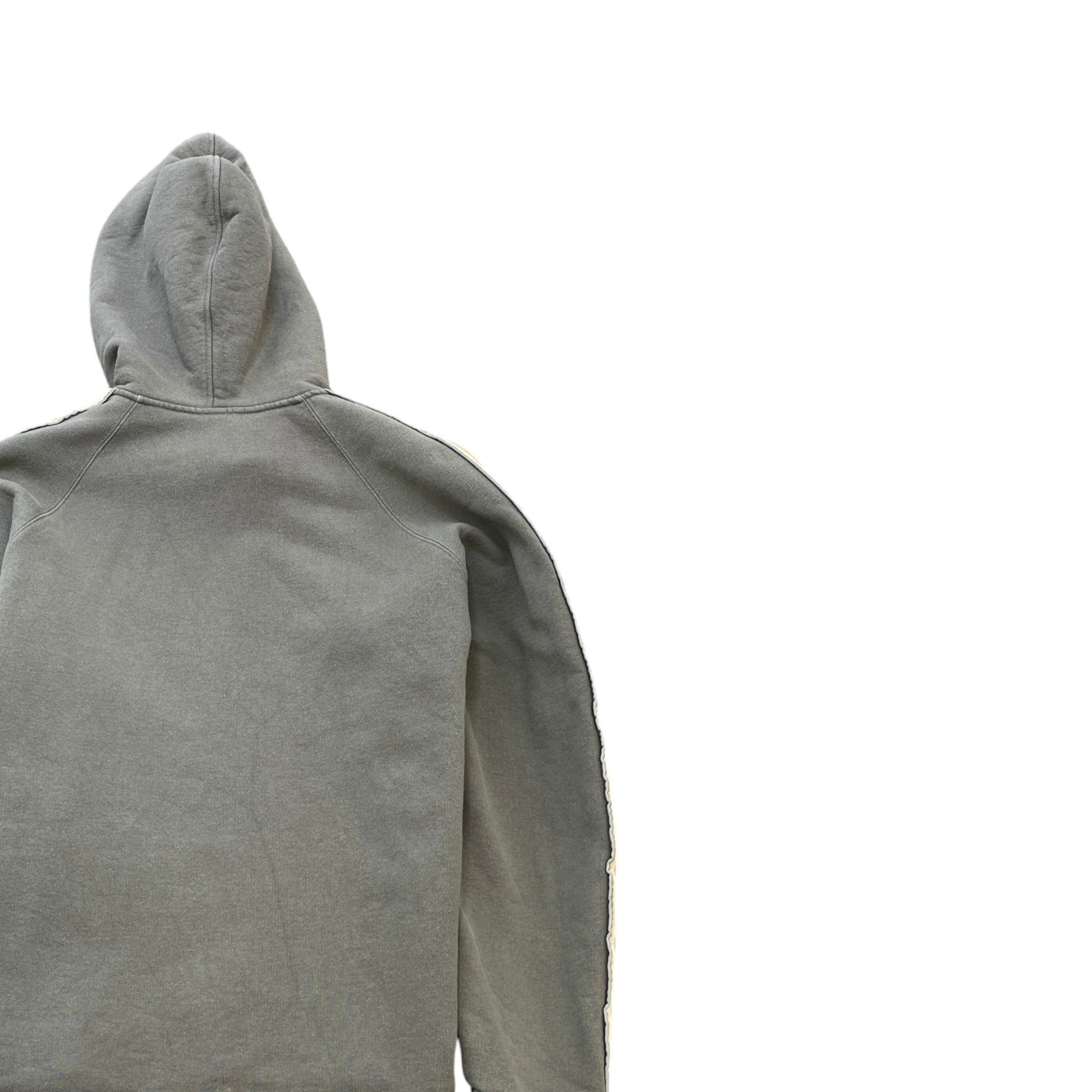 Men's Tape Logo Hoodie Grey Size S