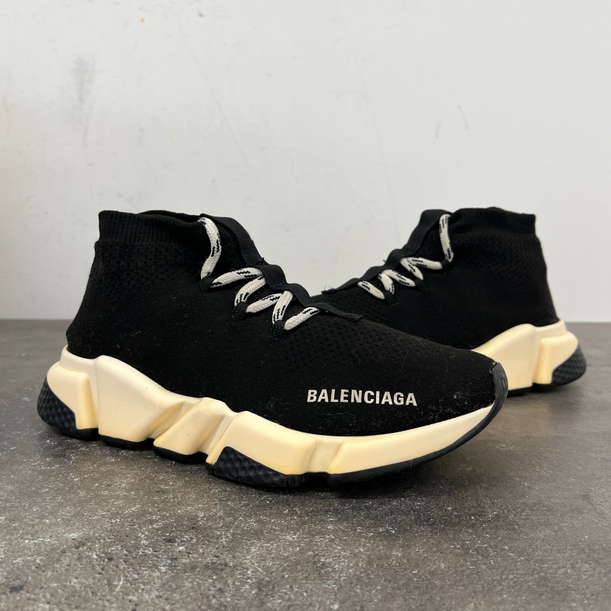 Women's Speed Sock High Trainers Black Size EU 36 / UK 3