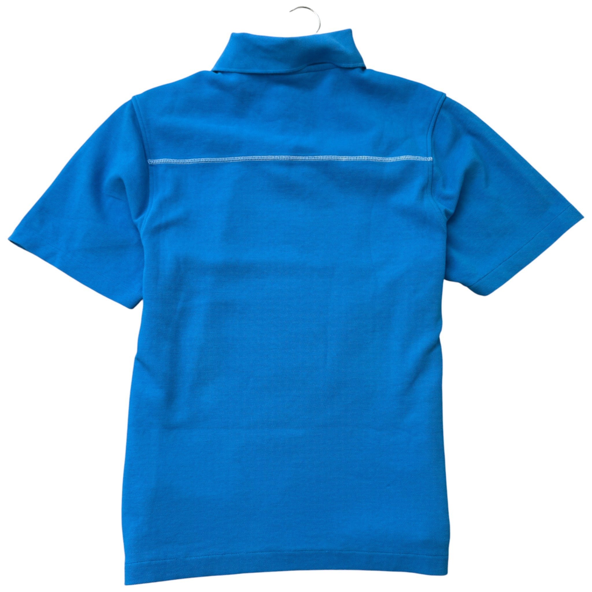 Men's Vainilla Brand-Embroidered Polo Shirt Blue Size M