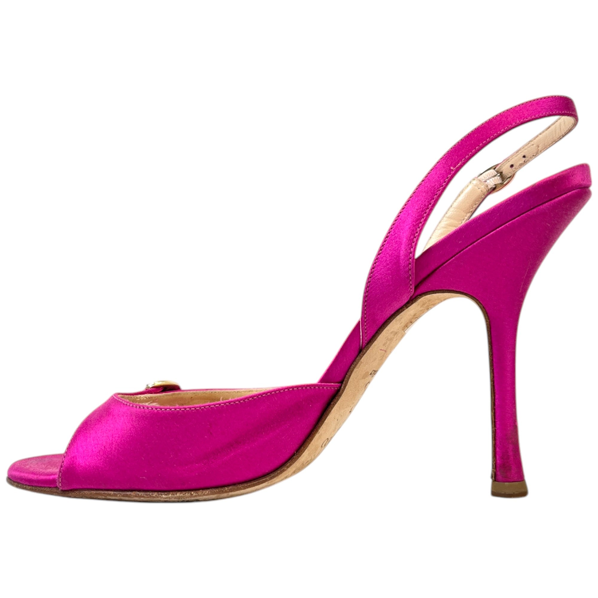 Women's Slingback Heels Pink Size EU 38 / UK 5