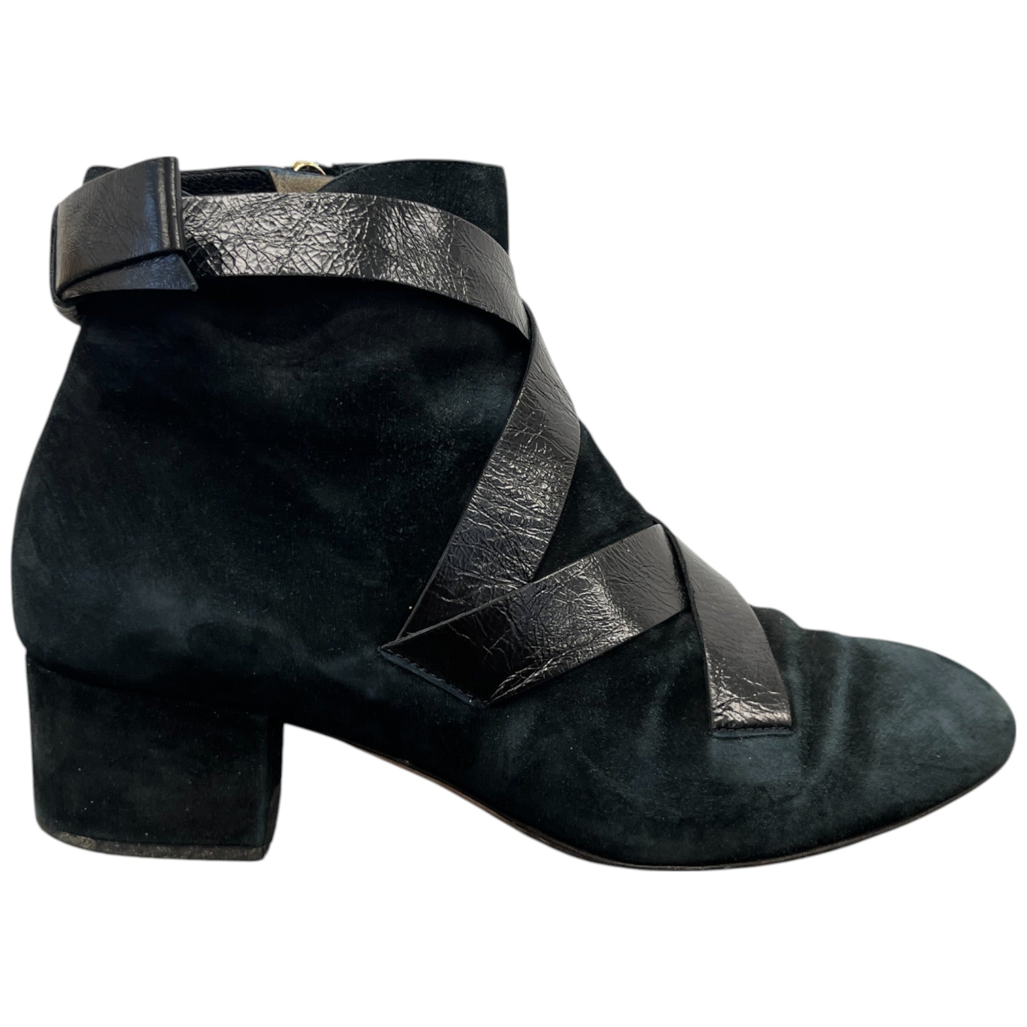 Women's Suede Ankle Boots Black Size EU 37 / UK 4