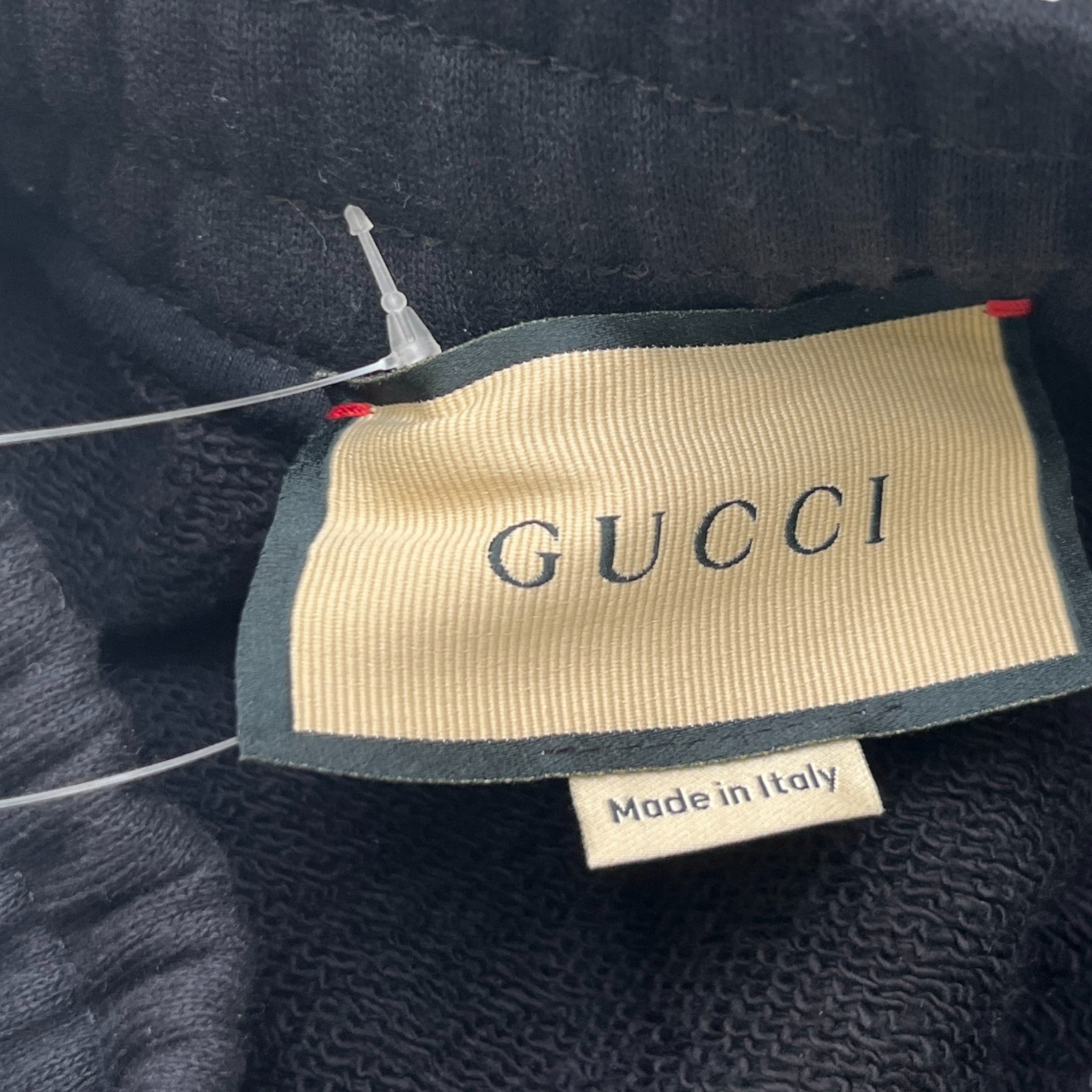 Men's Jumbo Gg Flocked Joggers Black Size XS