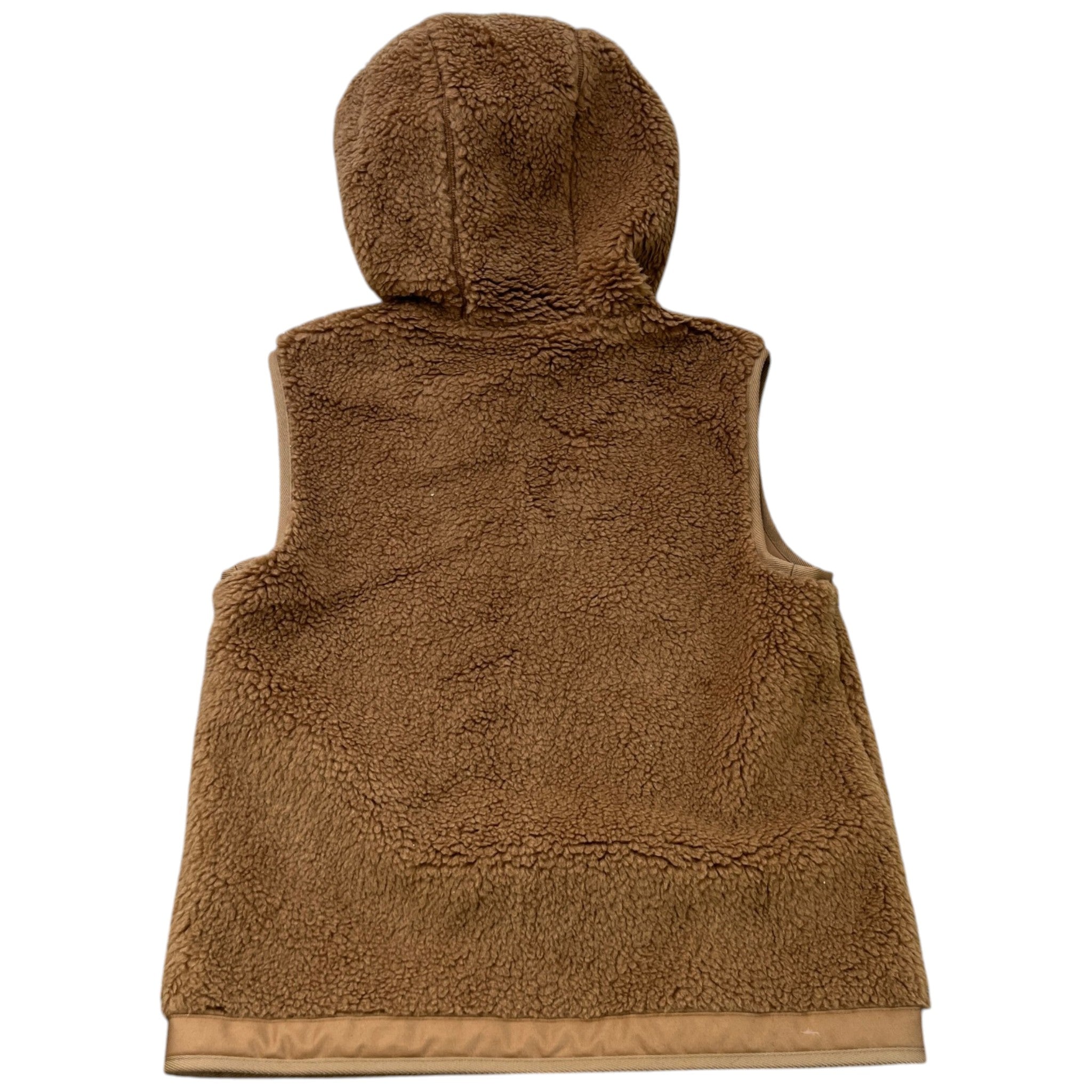Women's Appliquéd Fleece Gilet Brown Size IT 38 / UK 6