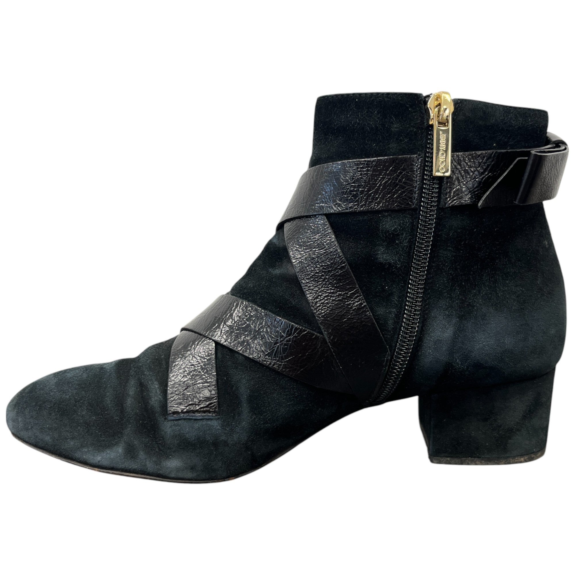 Women's Suede Ankle Boots Black Size EU 37 / UK 4