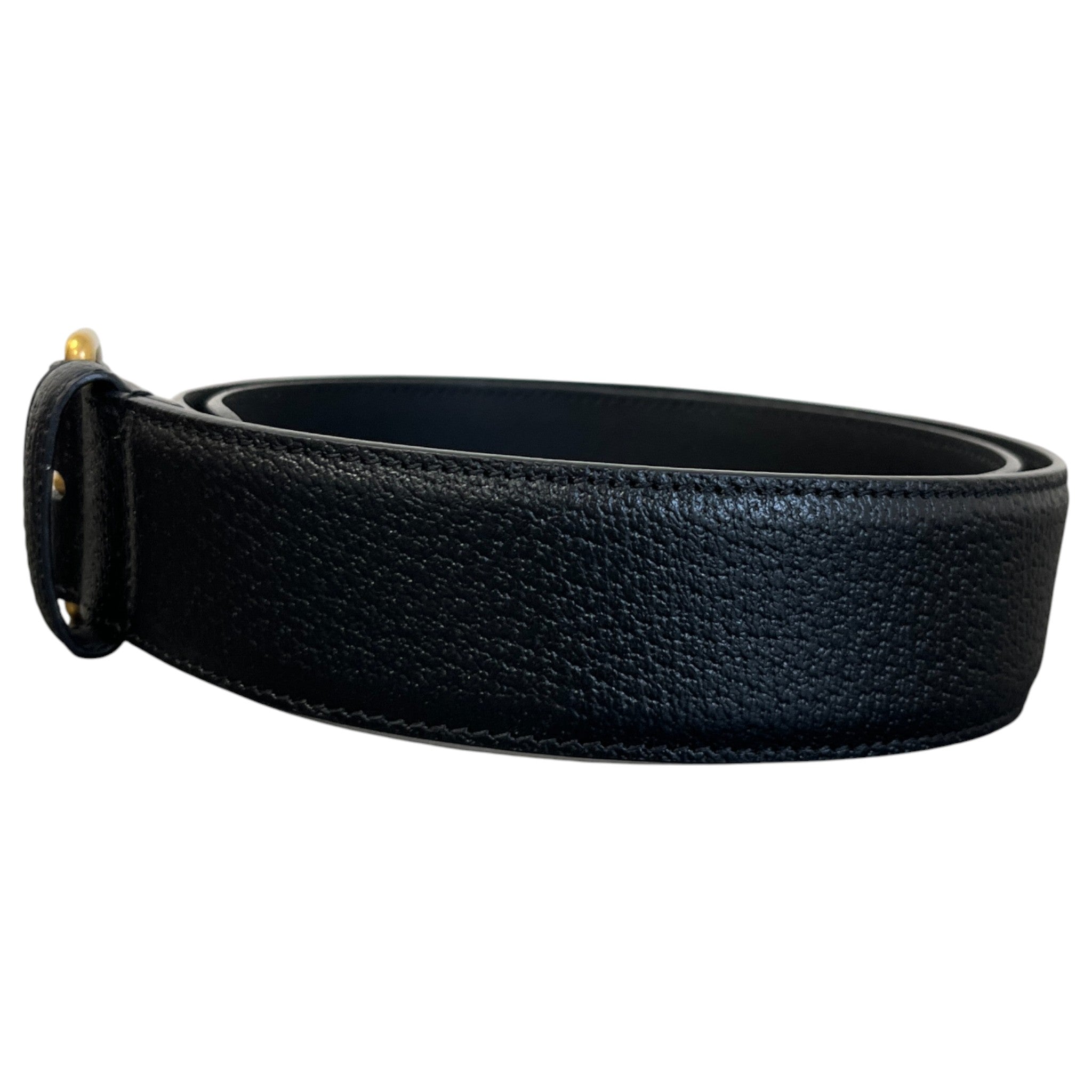 Men's Logo Buckle Belt Black Size 85CM / UK 10