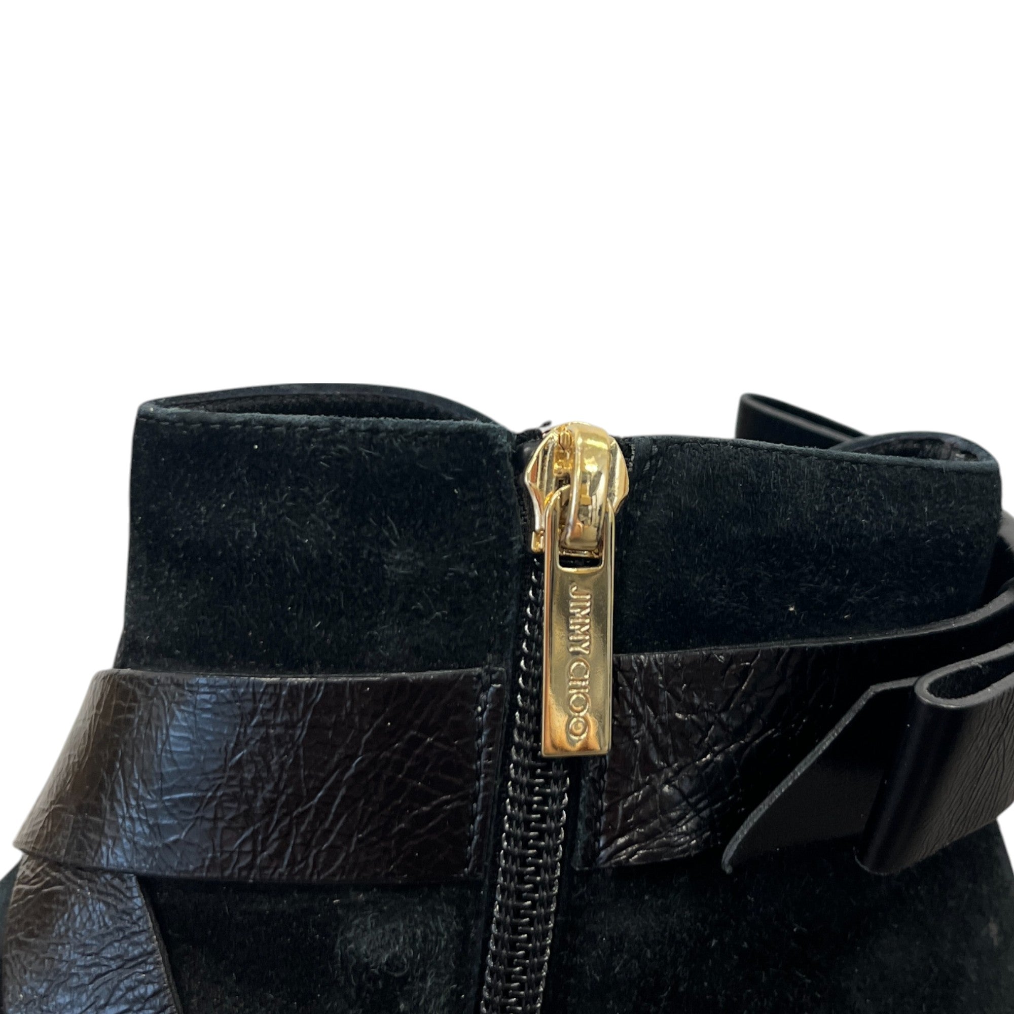 Women's Suede Ankle Boots Black Size EU 37 / UK 4