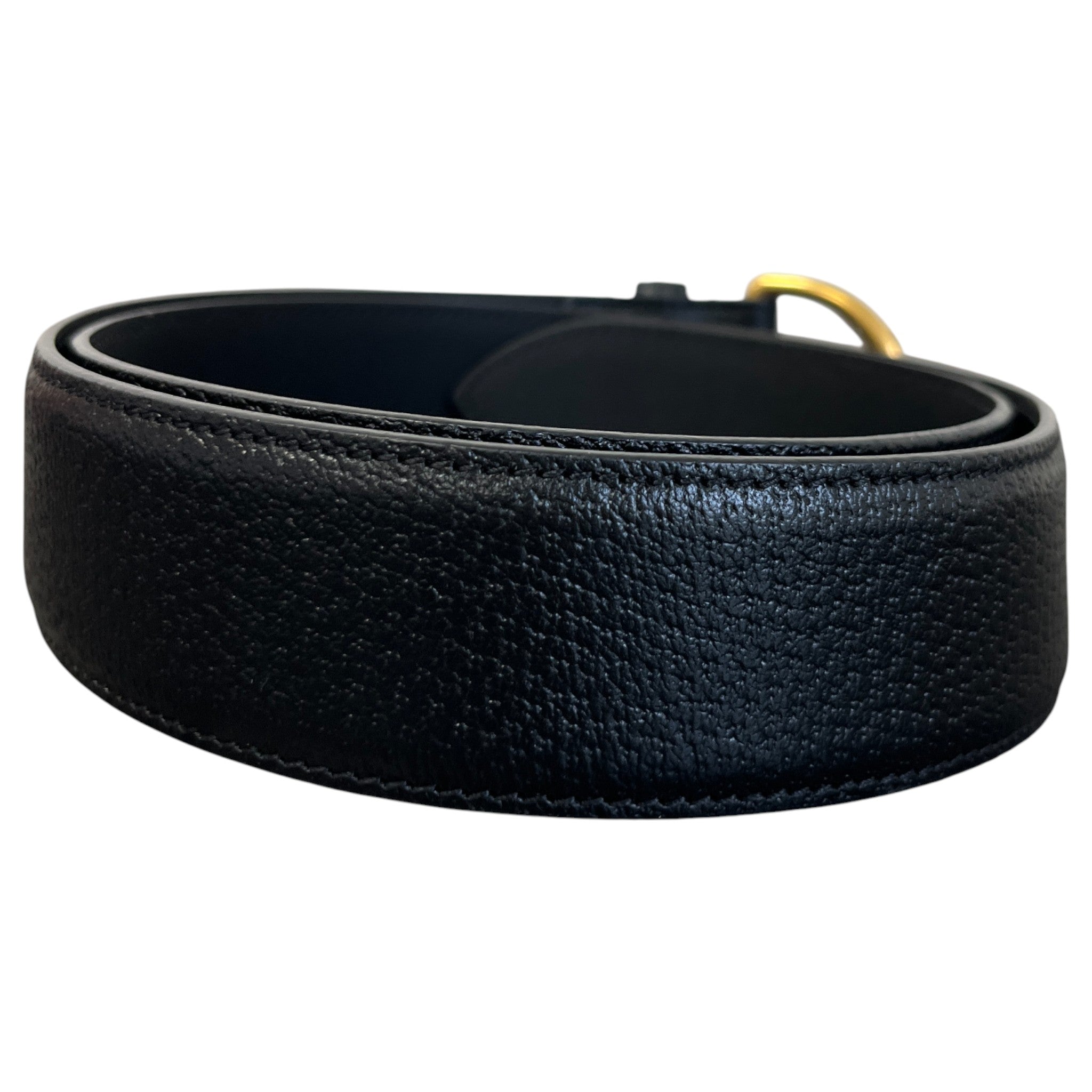 Men's Logo Buckle Belt Black Size 85CM / UK 10