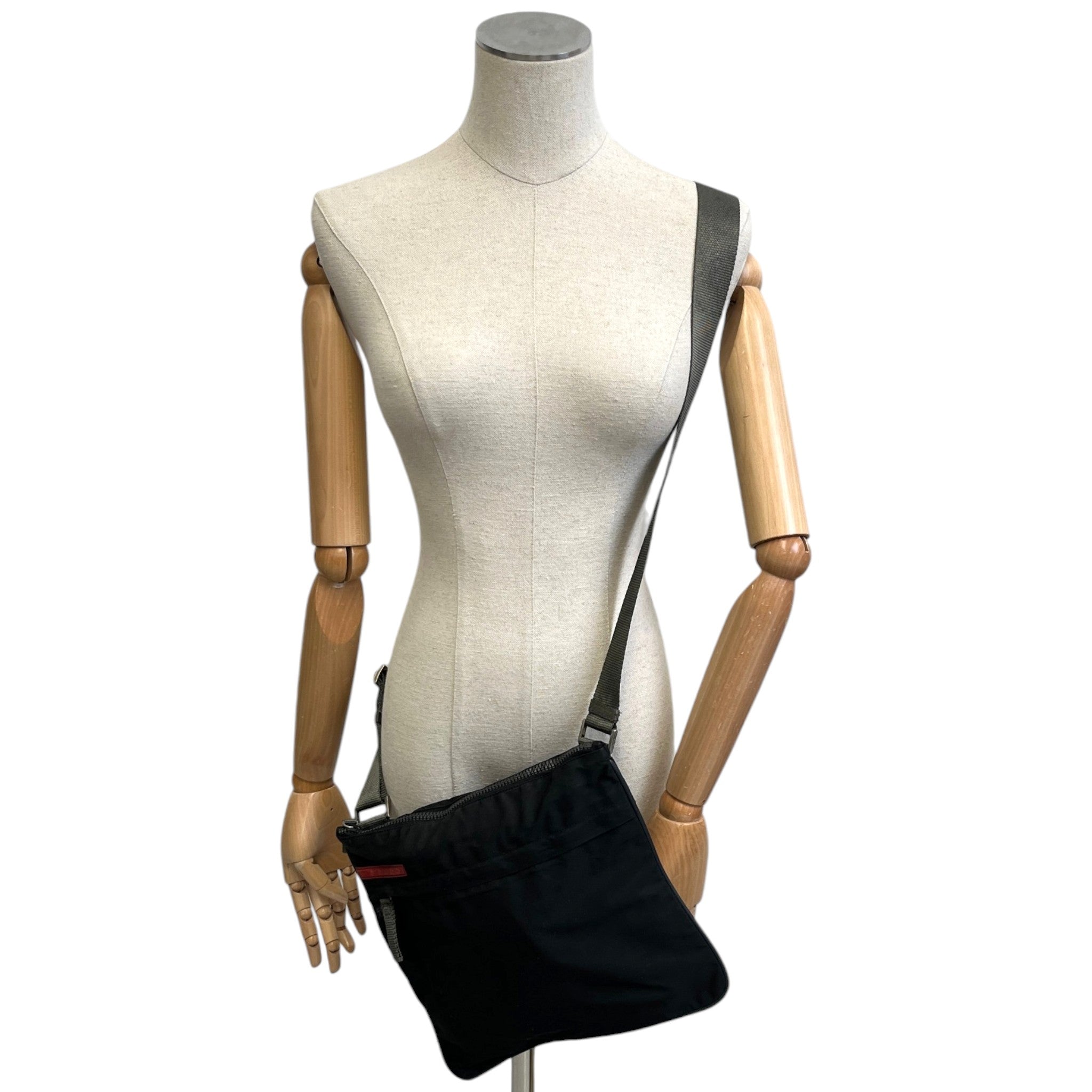 Men's Linea Rosa Messenger Bag Black