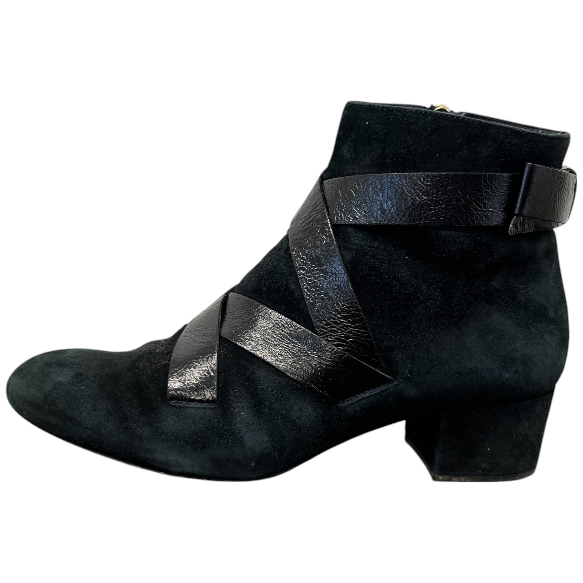 Women's Suede Ankle Boots Black Size EU 37 / UK 4