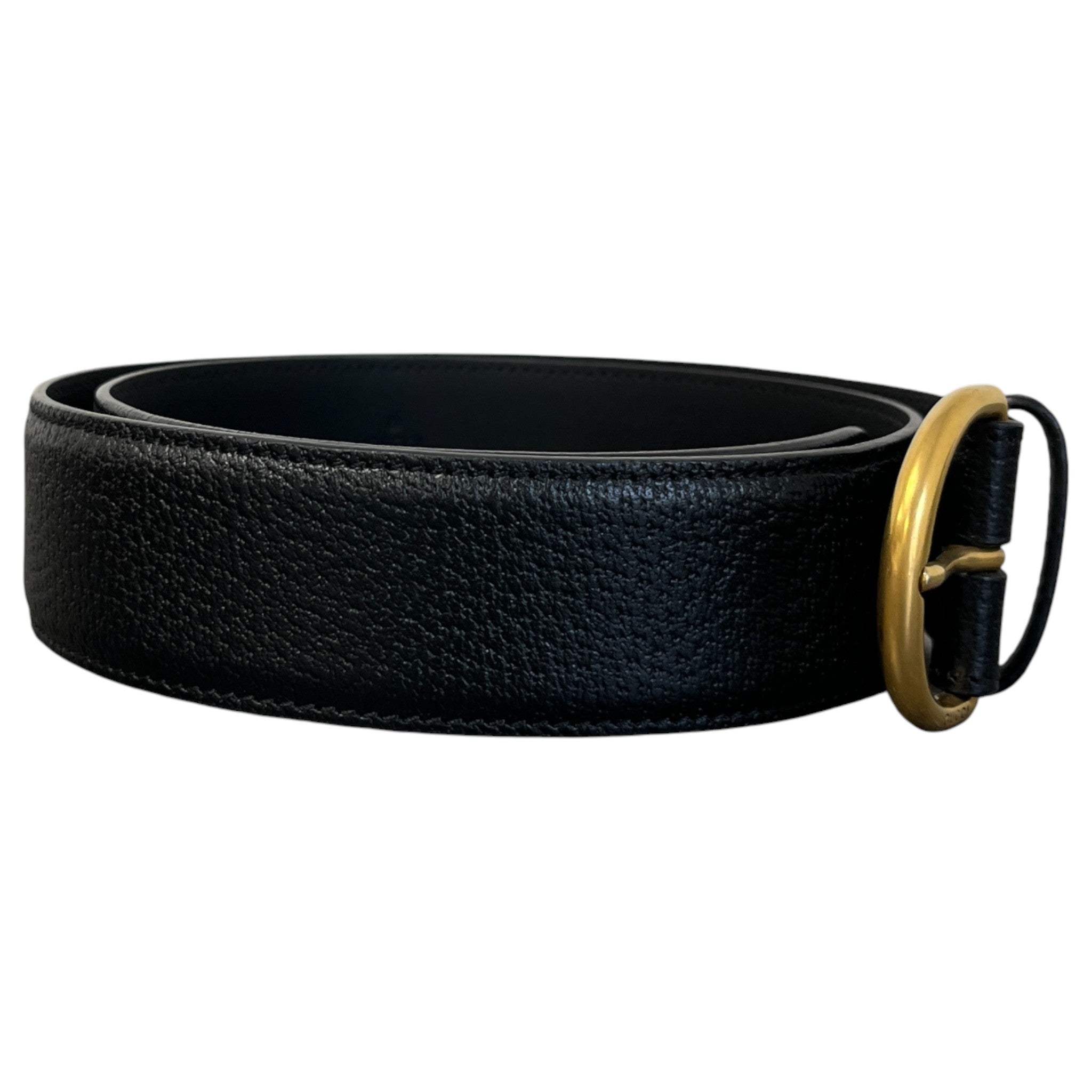 Men's Logo Buckle Belt Black Size 85CM / UK 10