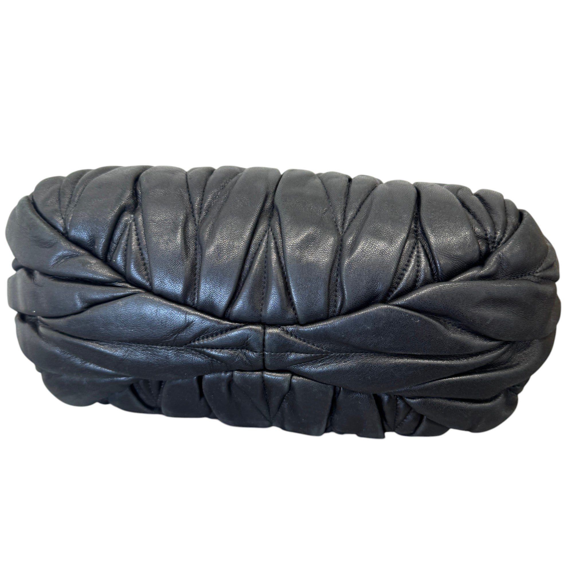 Women's Matelasse Leather 2Way Bag Black