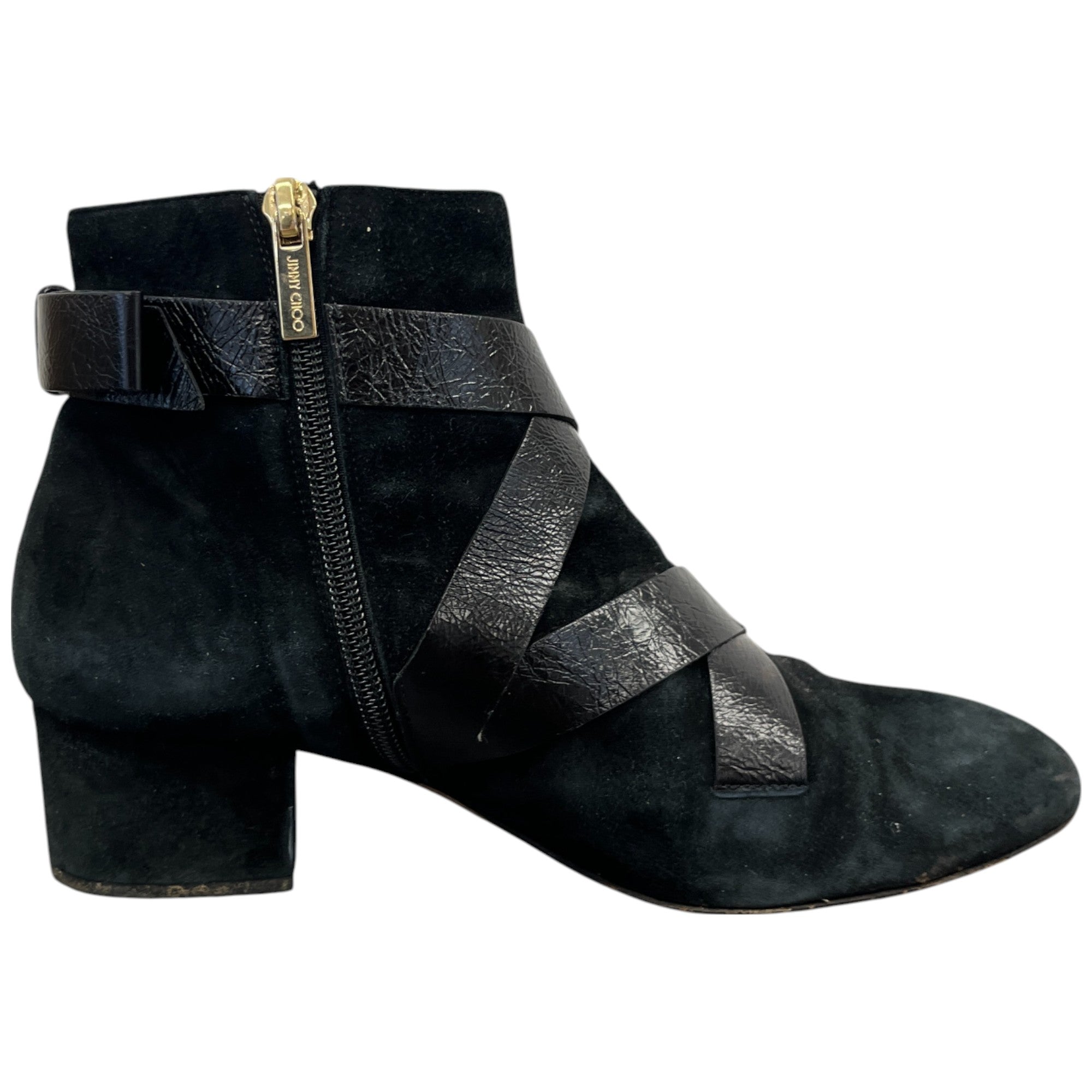 Women's Suede Ankle Boots Black Size EU 37 / UK 4