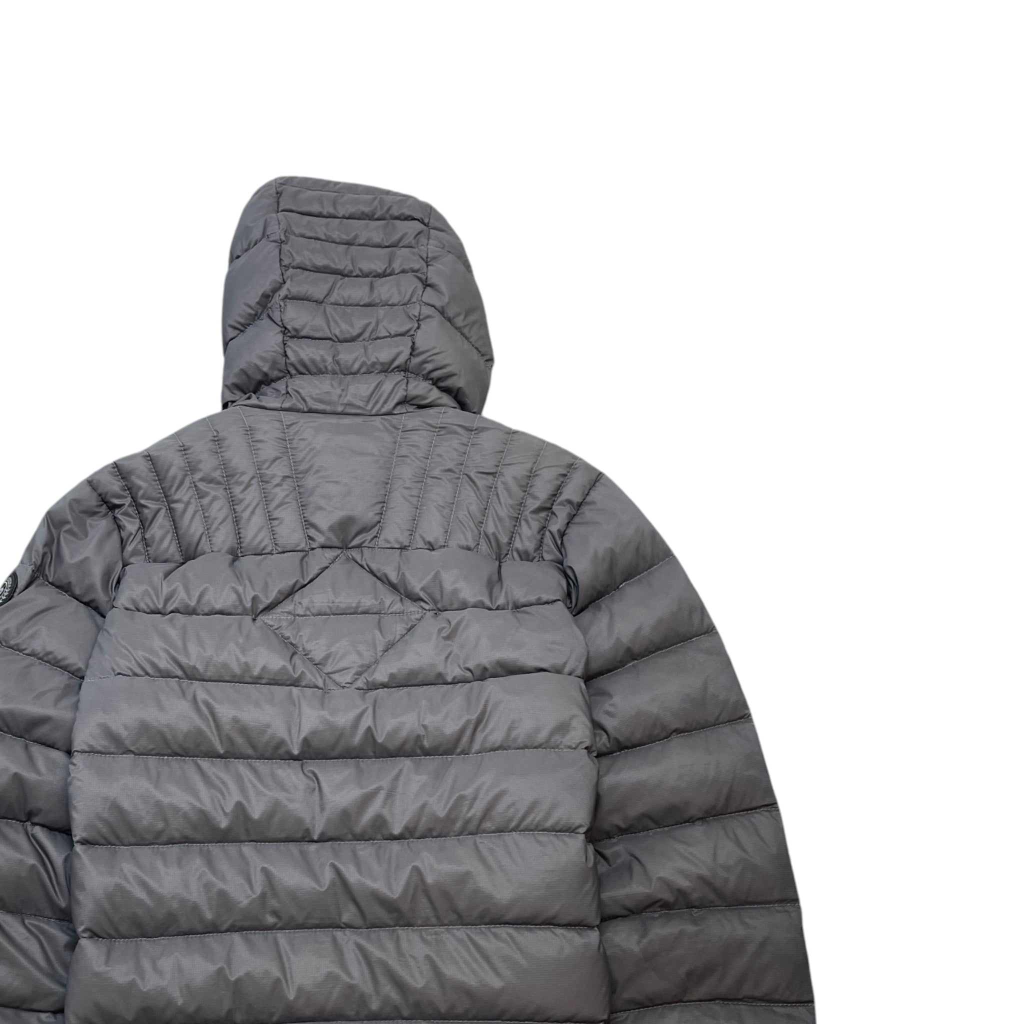 Men's Brookvale Hoody Down Jacket Grey Size M