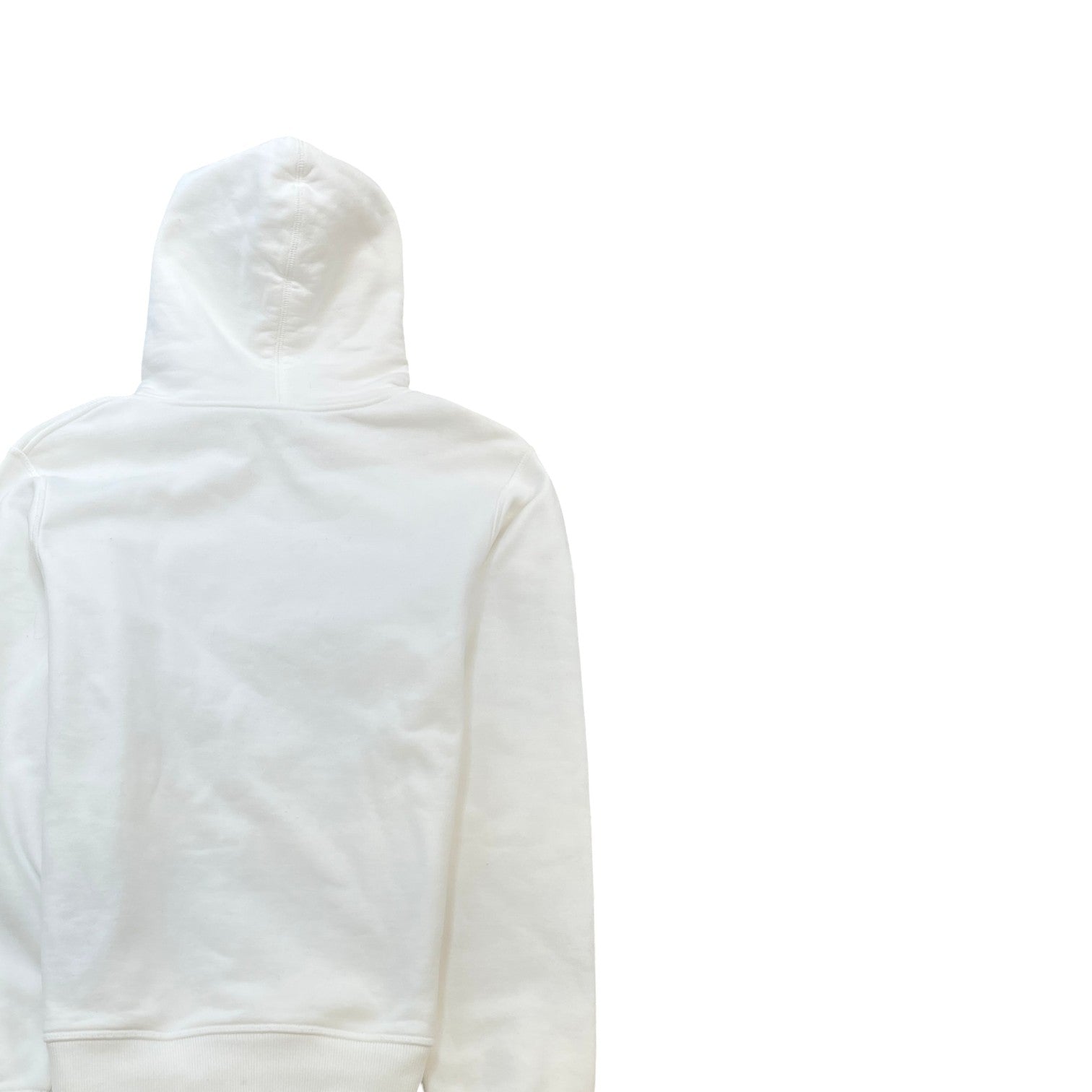 Men's Embroidered Logo Hoodie White Size XS