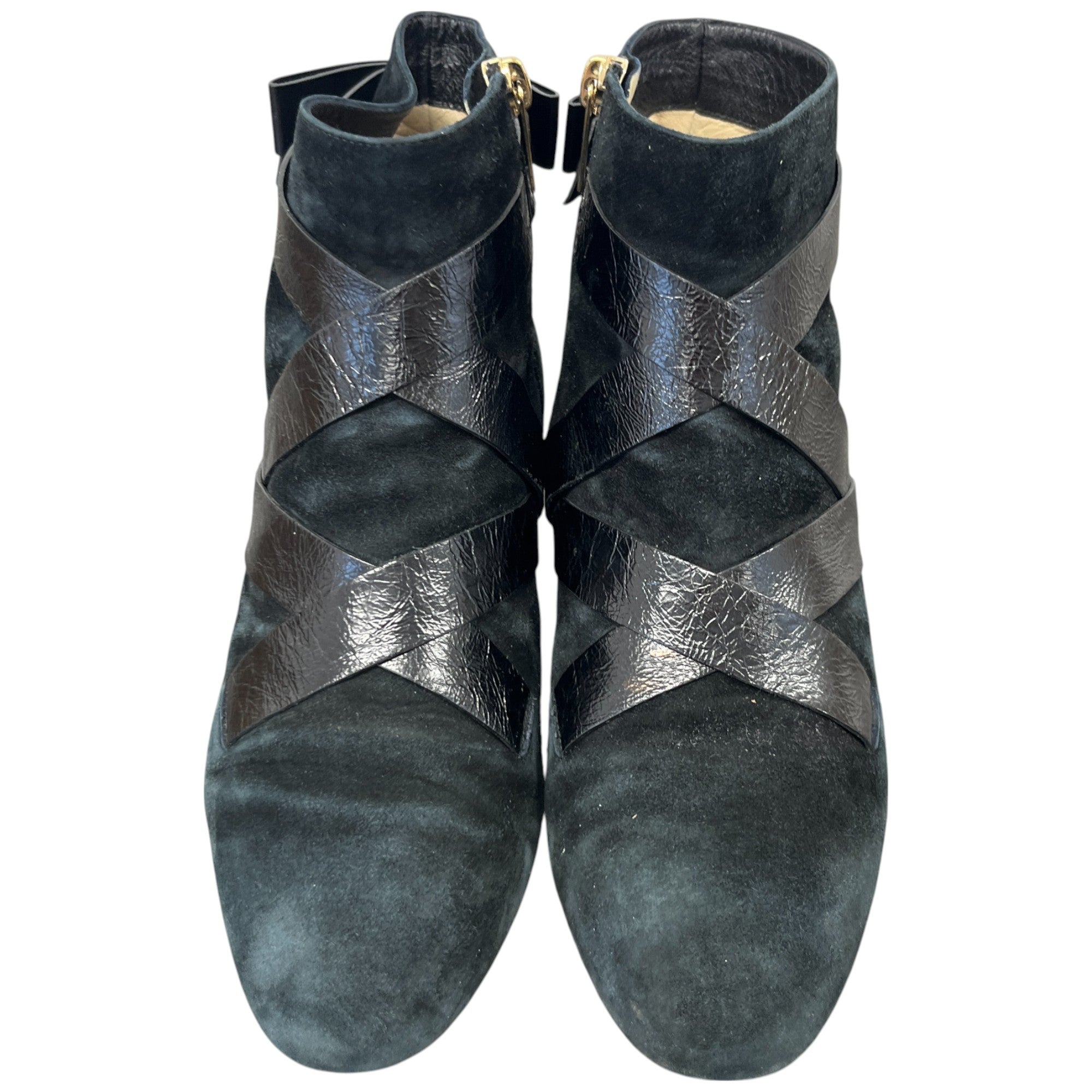 Women's Suede Ankle Boots Black Size EU 37 / UK 4