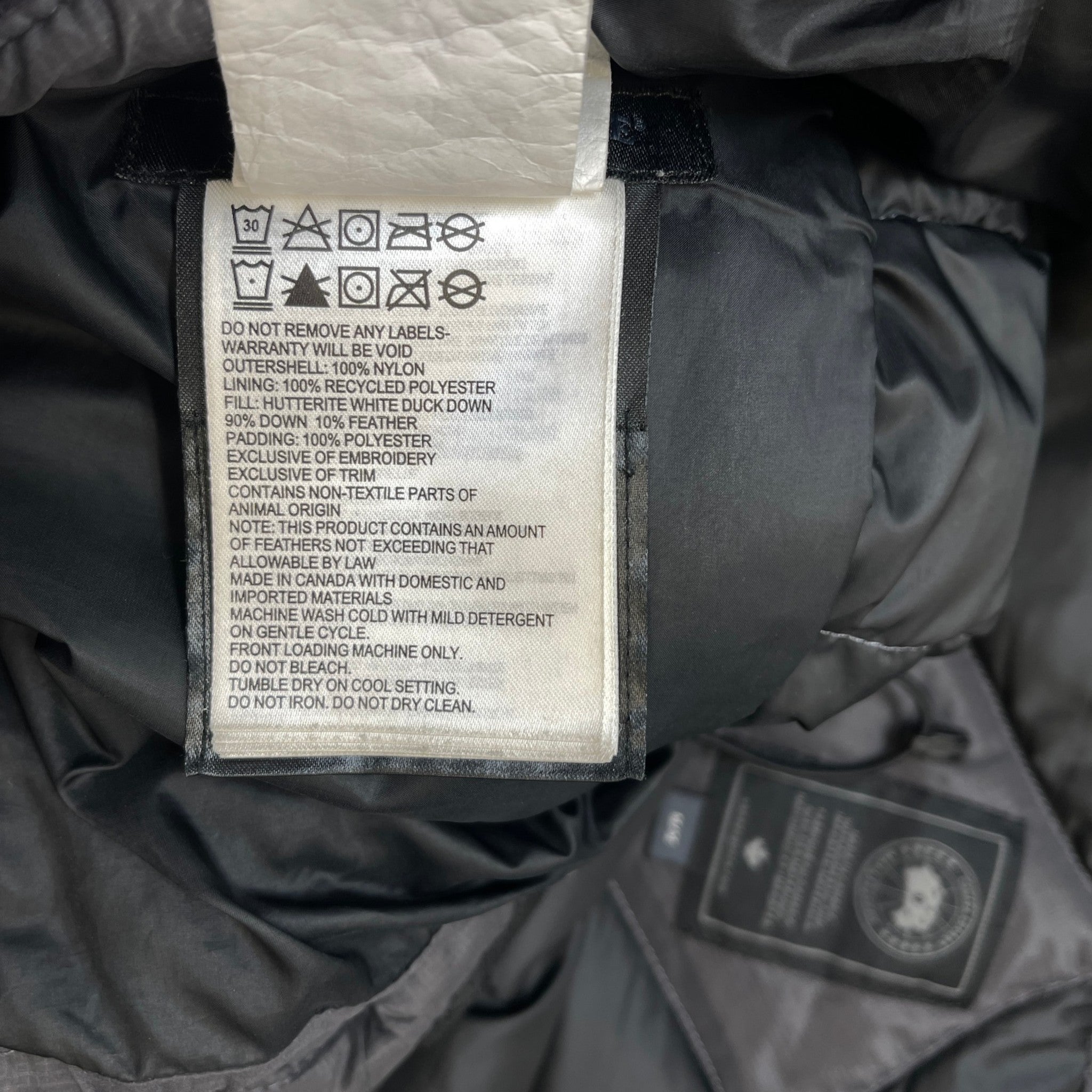 Men's Brookvale Hoody Down Jacket Grey Size M