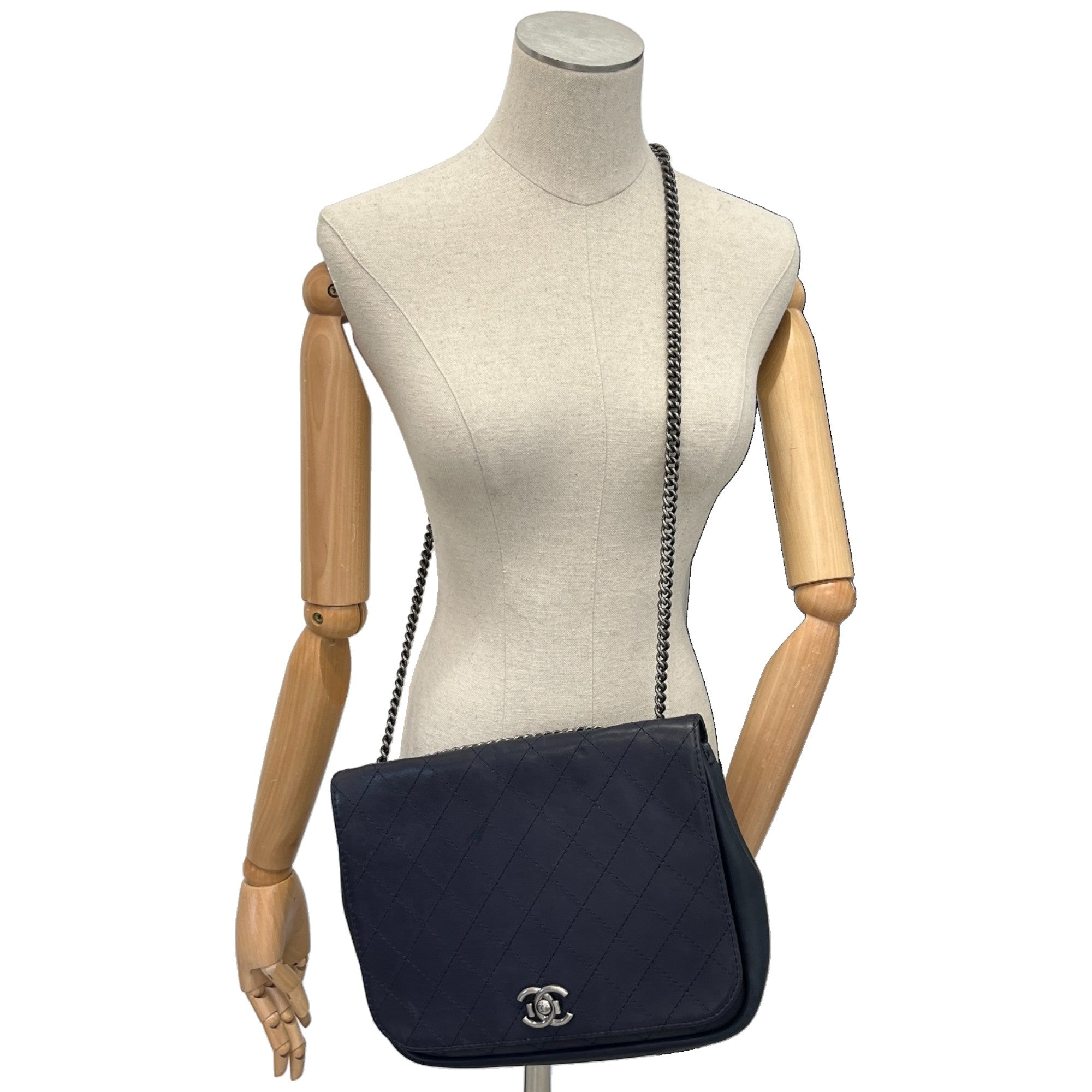 Women's Quilted Cc Bag Navy